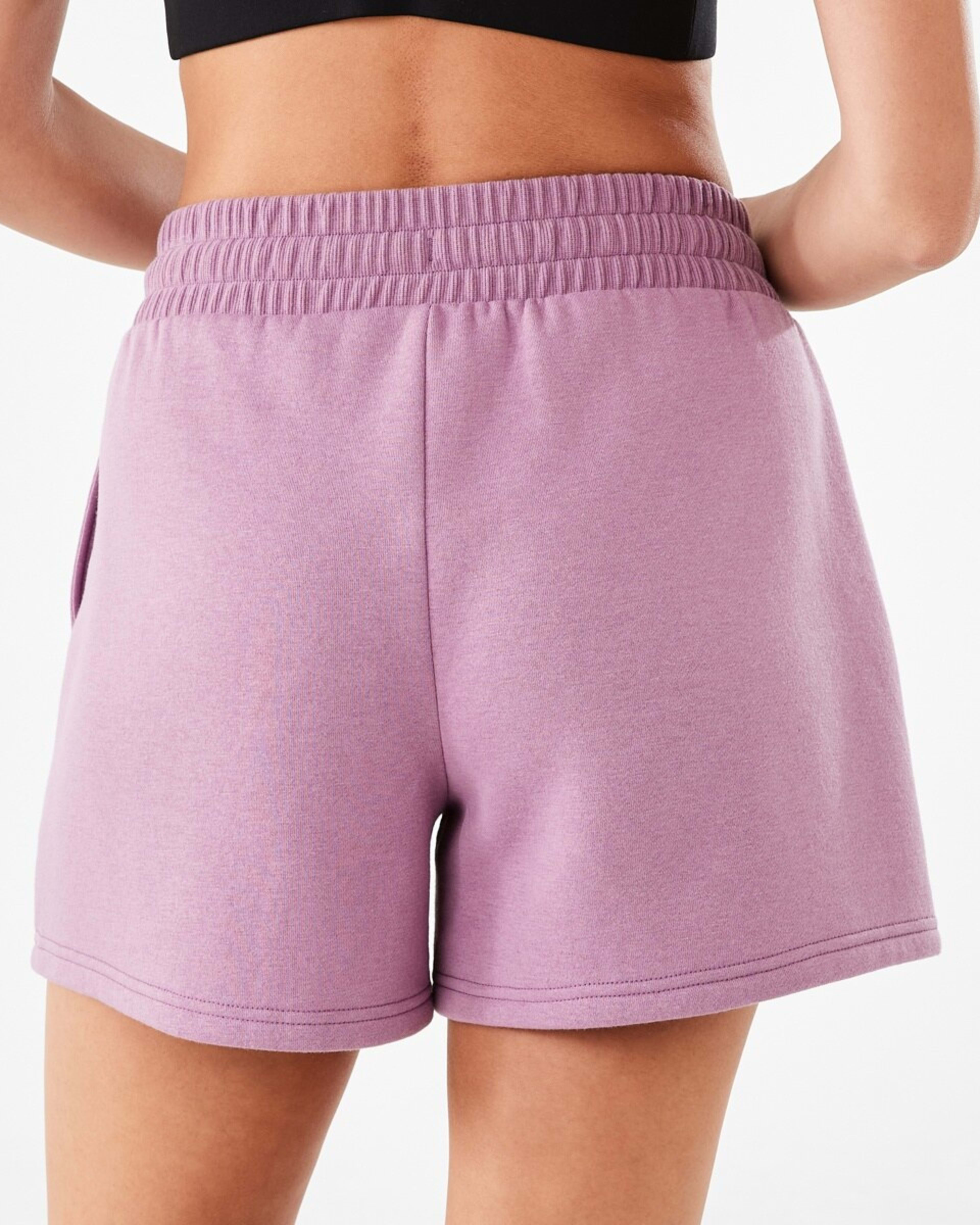 3 Active Womens Fleece Shorts Demure Purple, 3 of 6