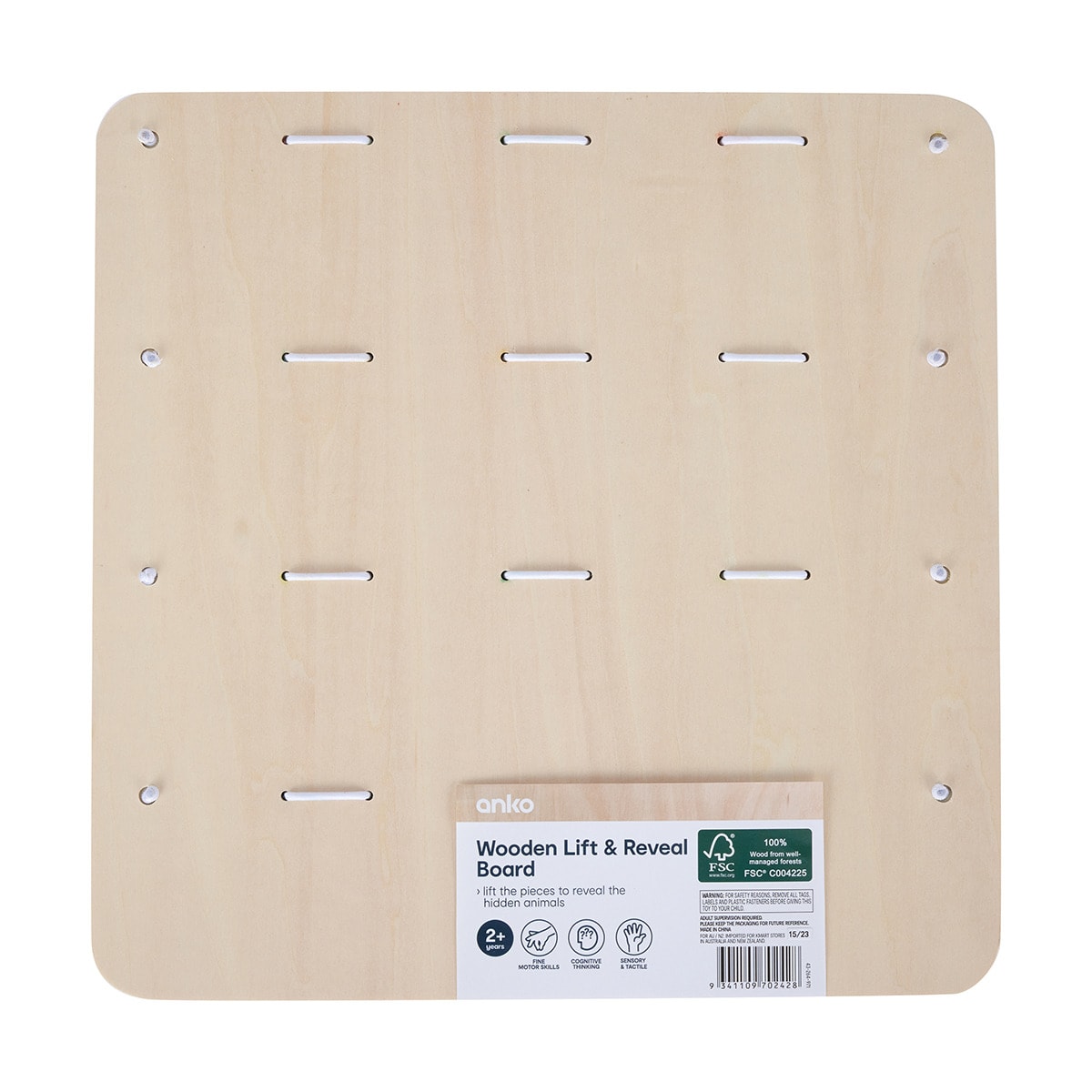 Wooden Lift and Reveal Board Kmart