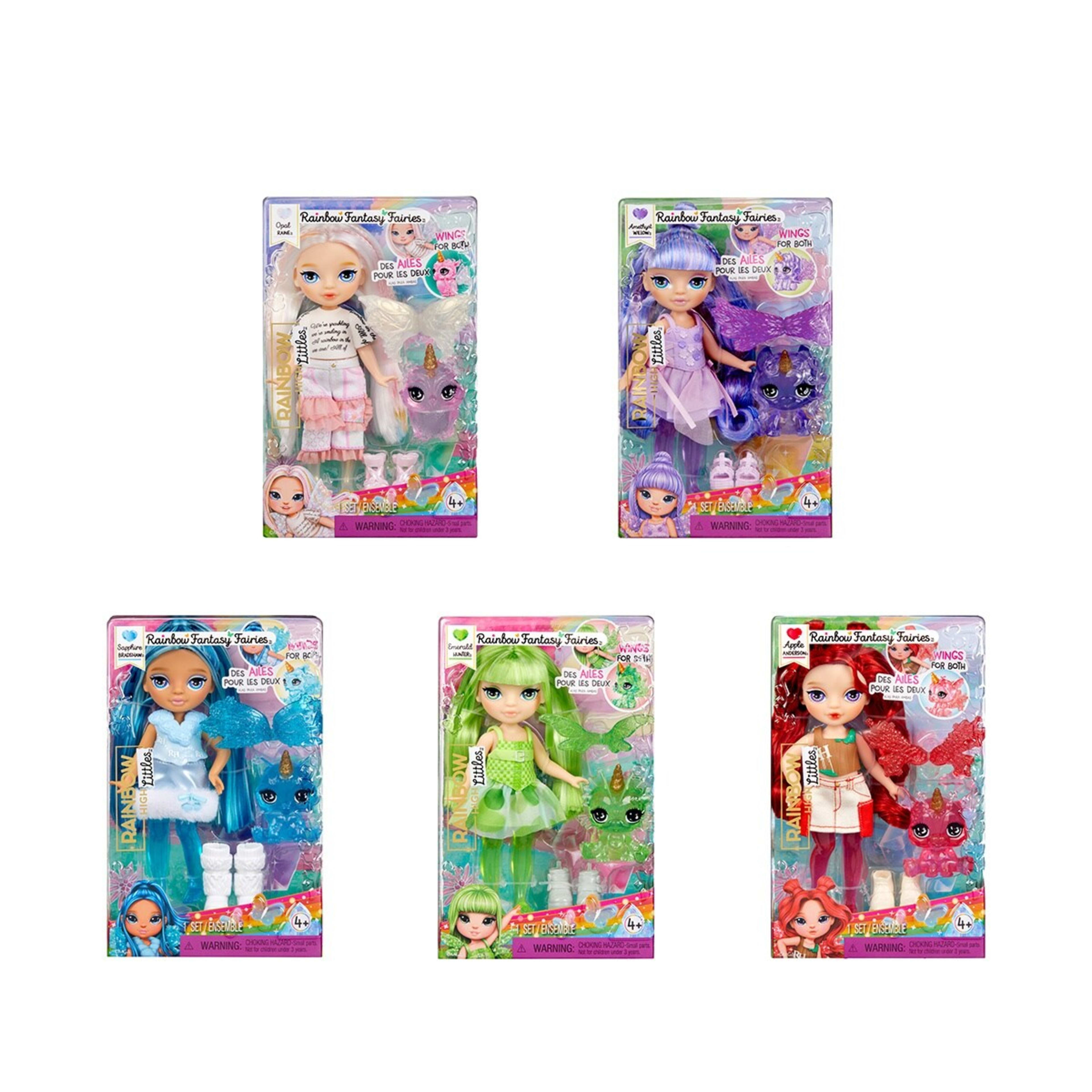 1 Rainbow High Littles: Rainbow Fantasy Fairies Doll Playset - Assorted, 1 of 6