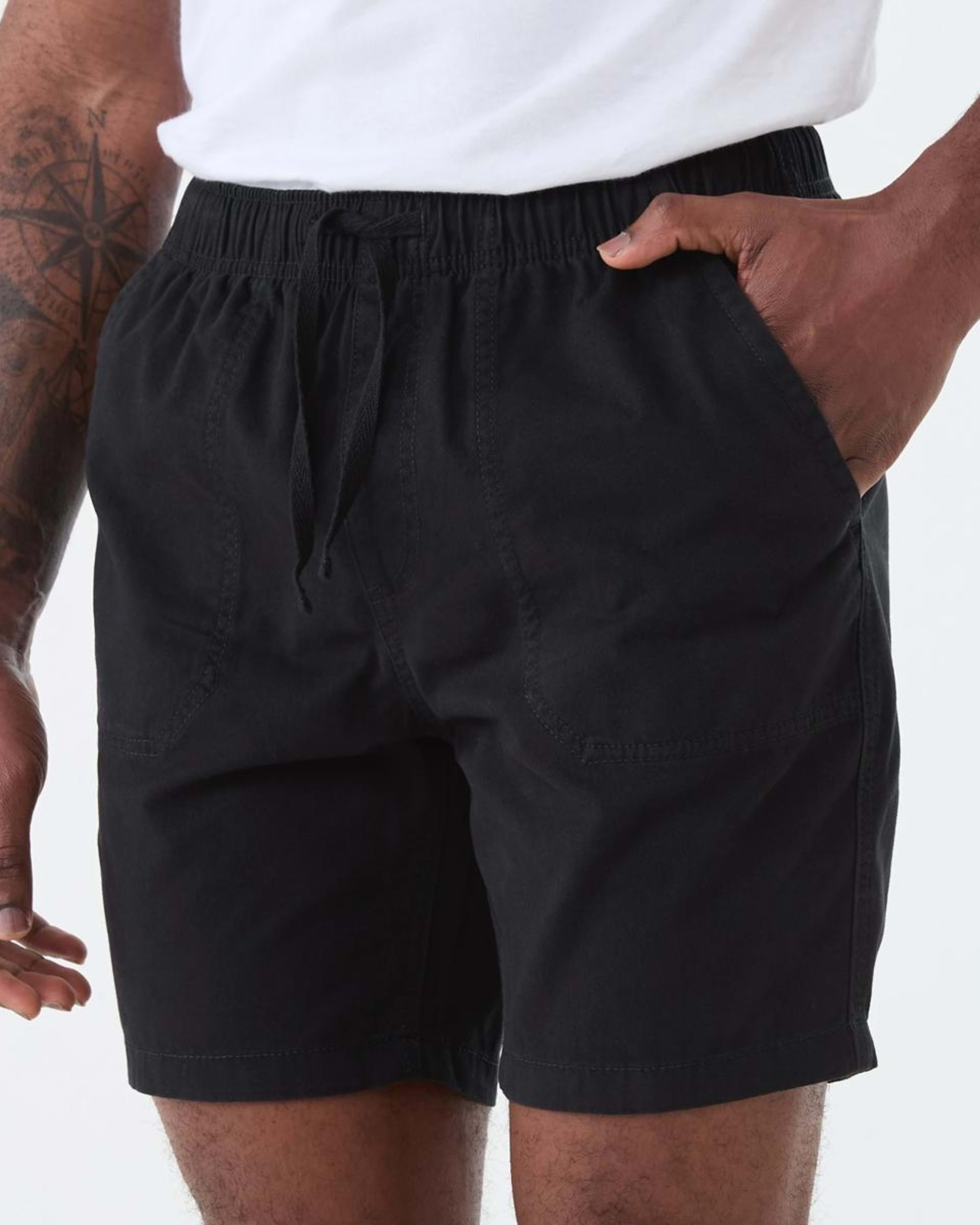 2 Washed Volley Shorts BLACK, 2 of 6
