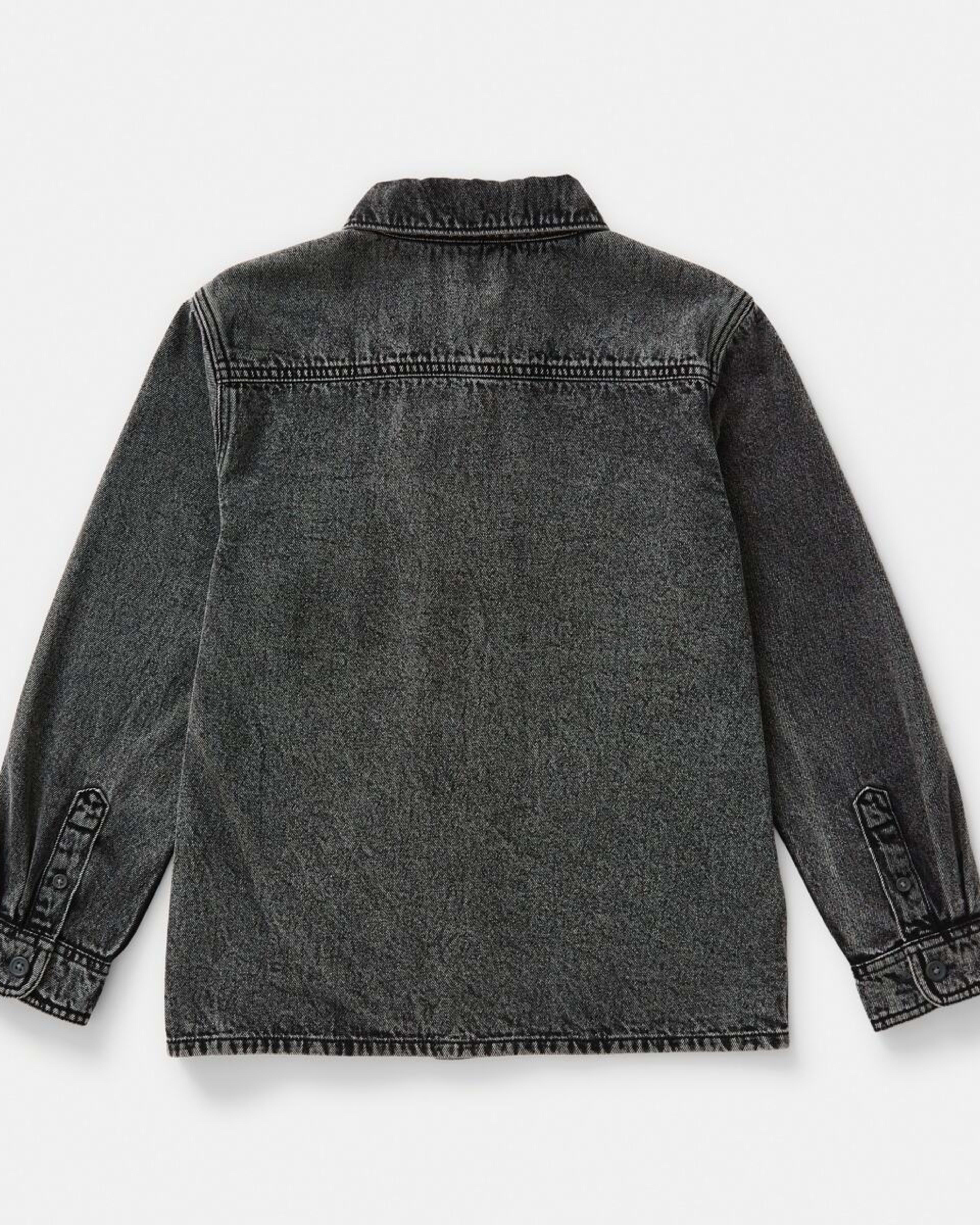 10 Denim Utility Overshirt Black Wash, 10 of 10