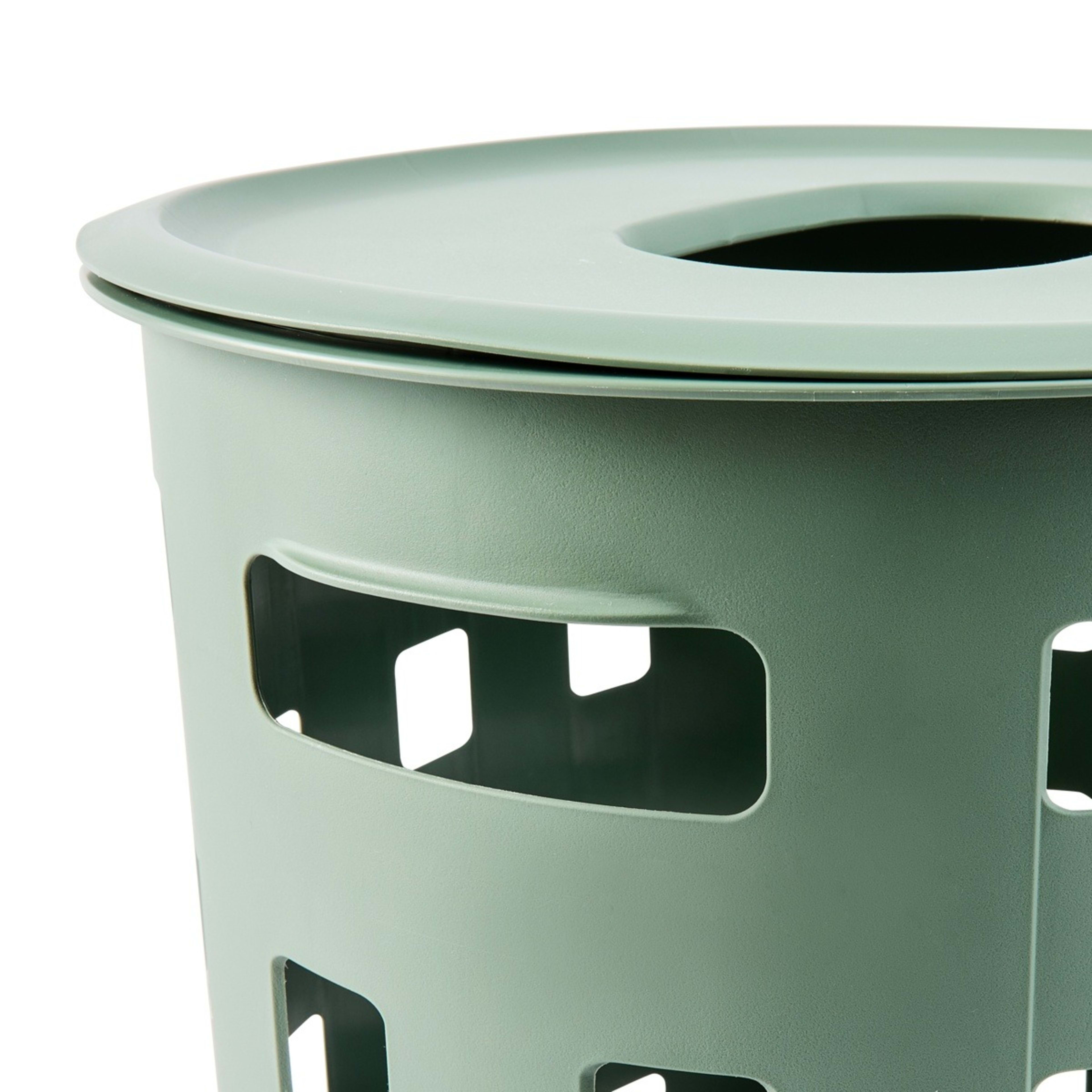 7 80L Trellis Laundry Hamper - Green, 7 of 7