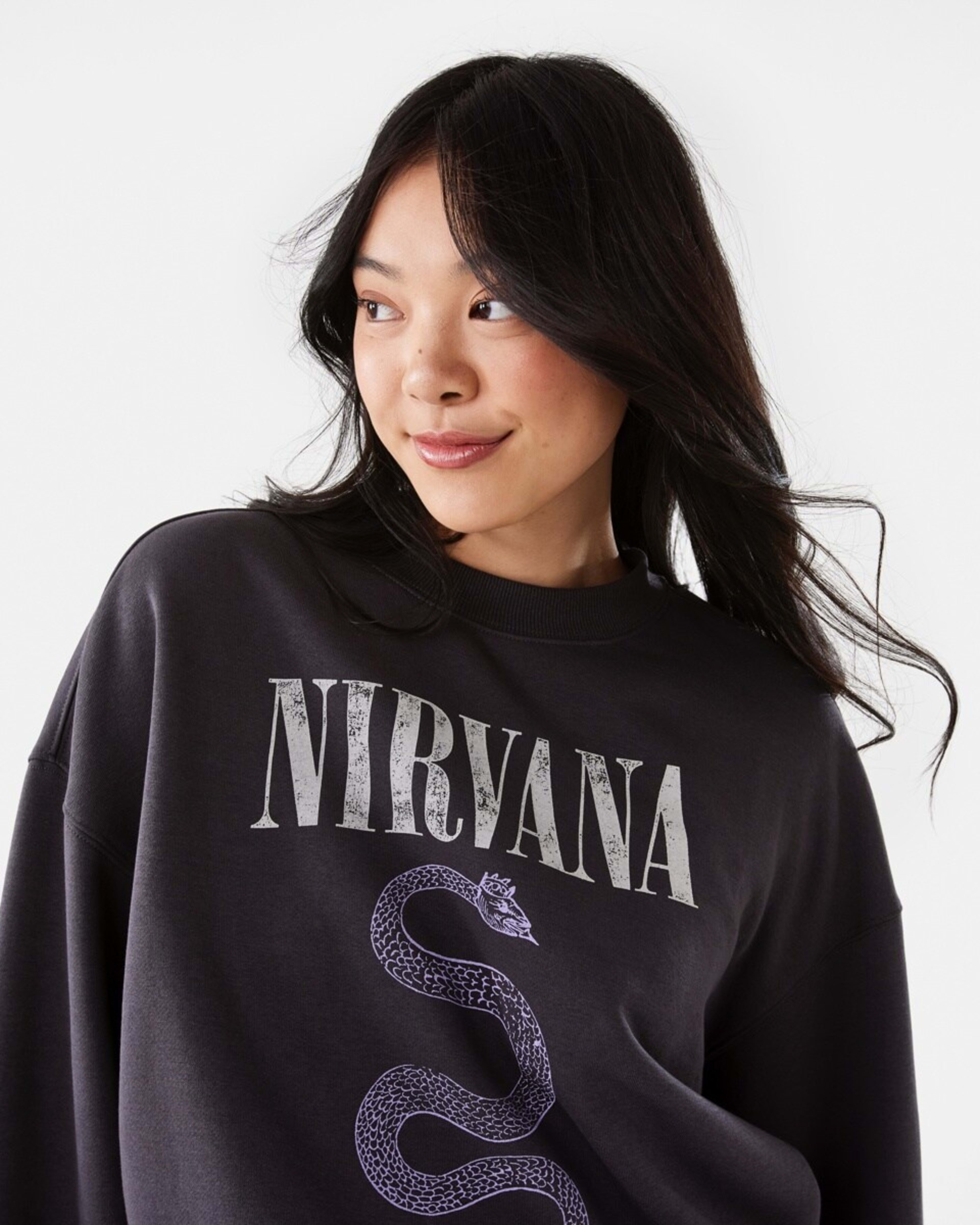 5 Long Sleeve Nirvana License Sweatshirt NIRVANA SNAKE, 5 of 8