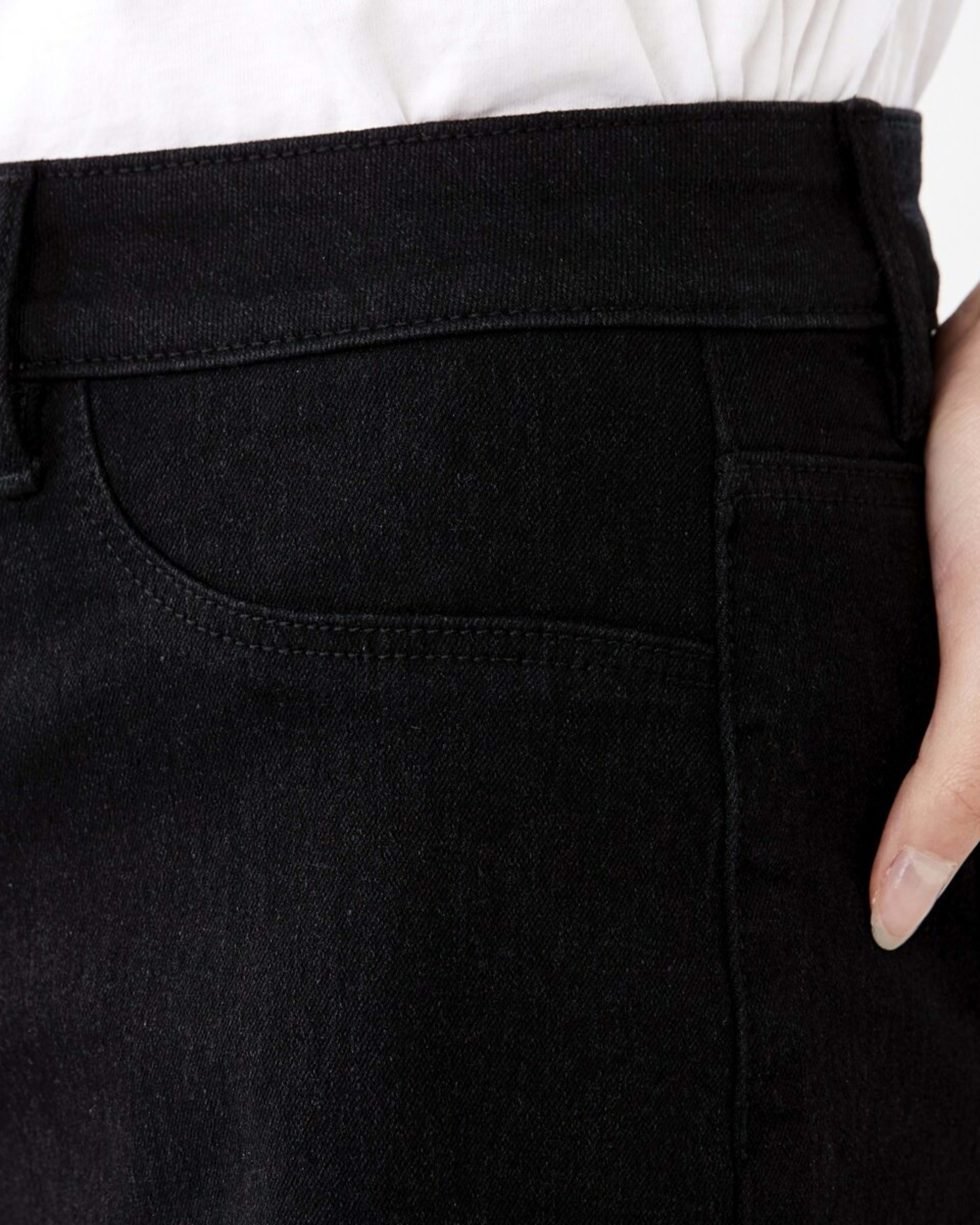 7 Mid Rise Denim Shorts BLACK WASH, 7 of 8
