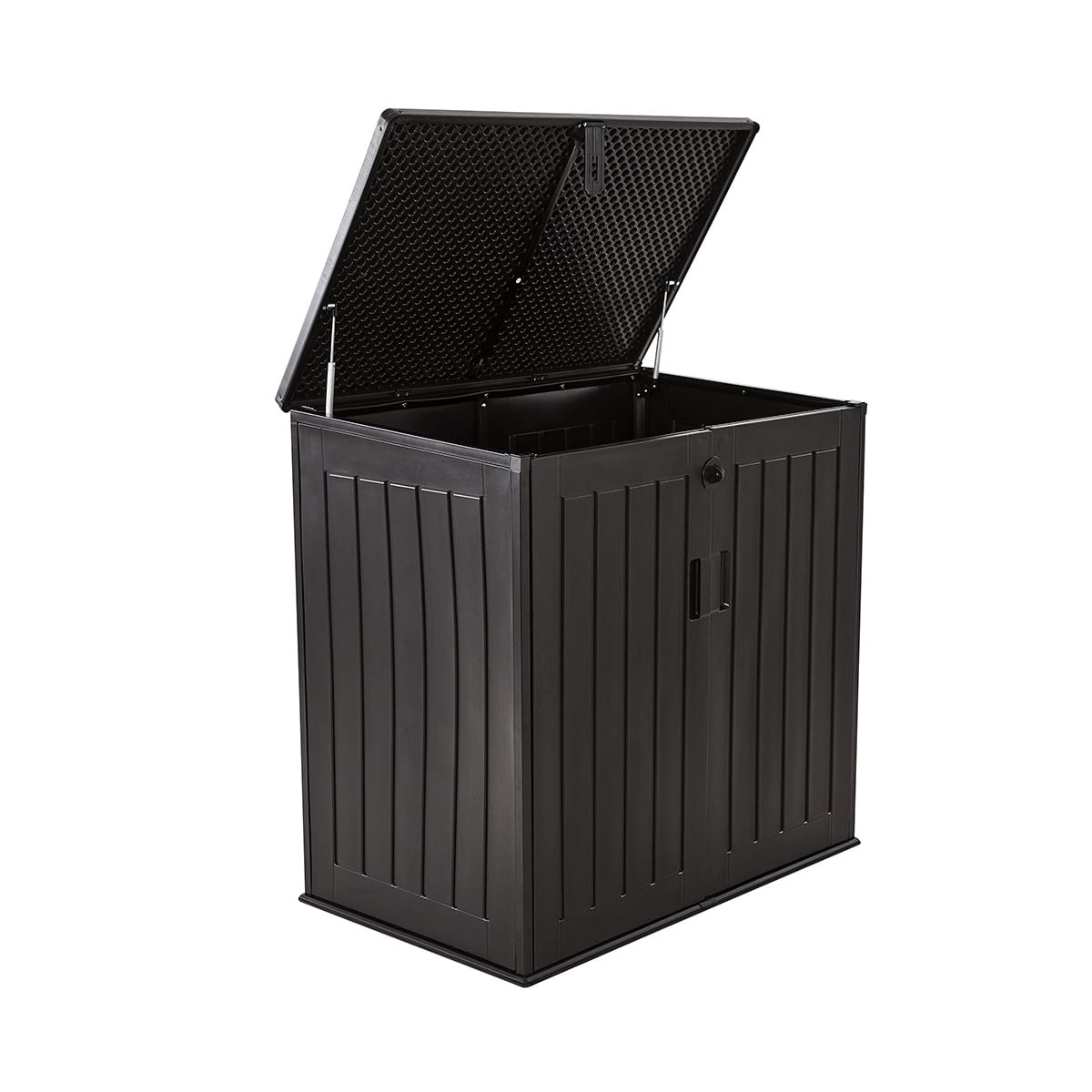 755L Outdoor Storage Unit Black Kmart