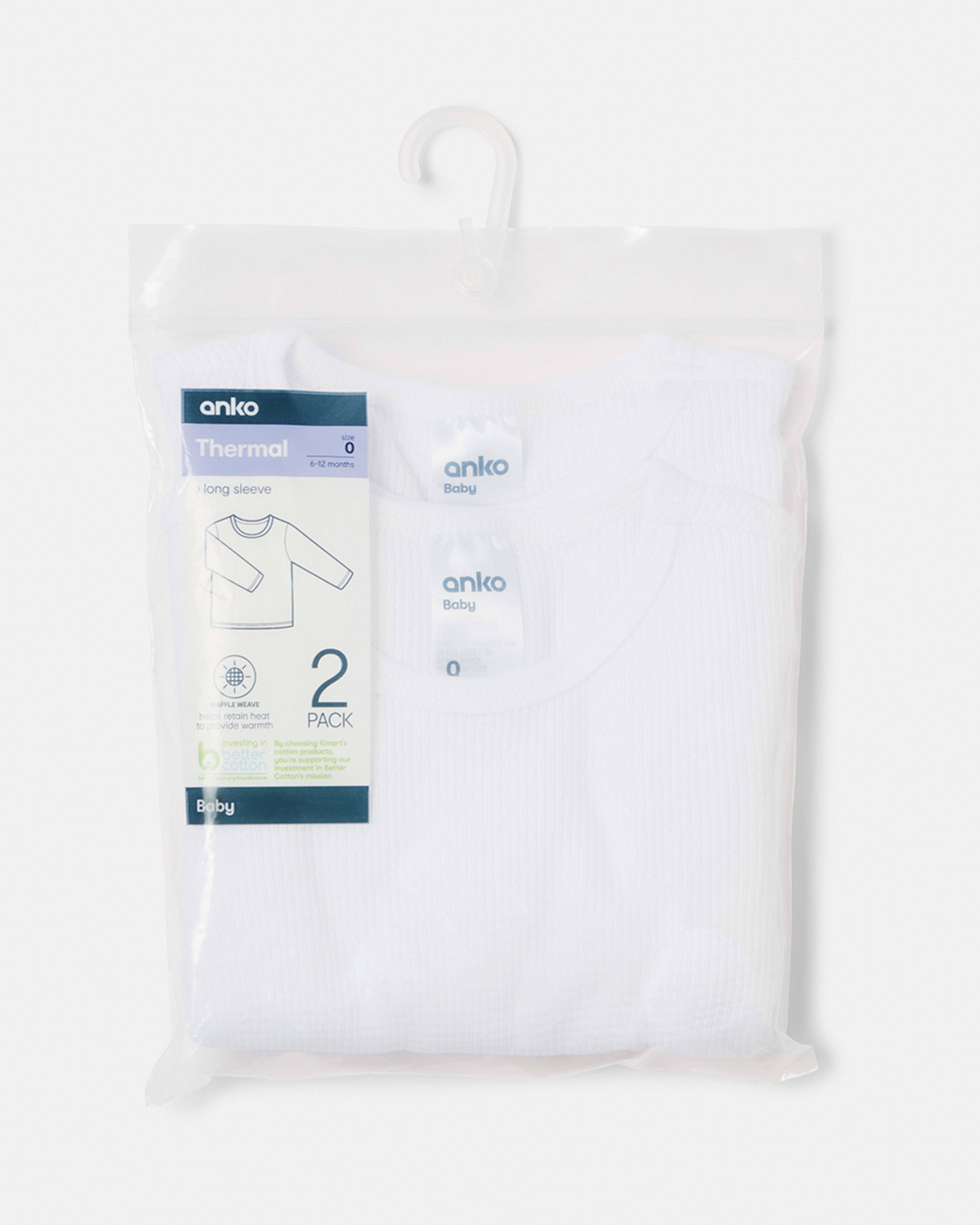 2 Pack Unisex Baby Thermals Kmart