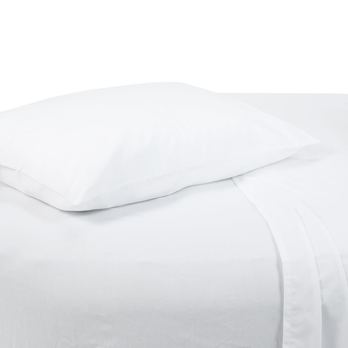 180 Thread Count Sheet Set Single Bed, White Kmart