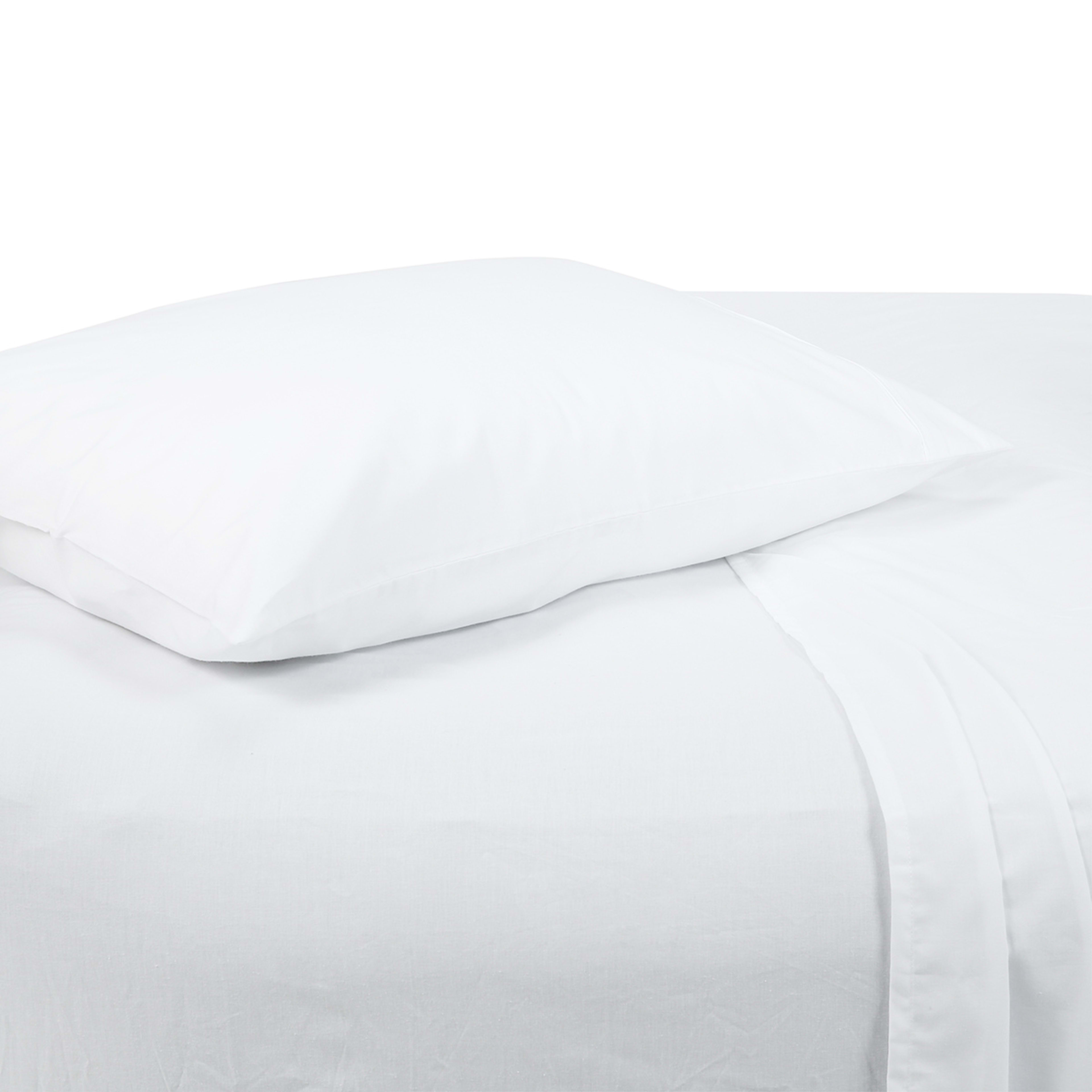 180 Thread Count Sheet Set Single Bed, White Kmart