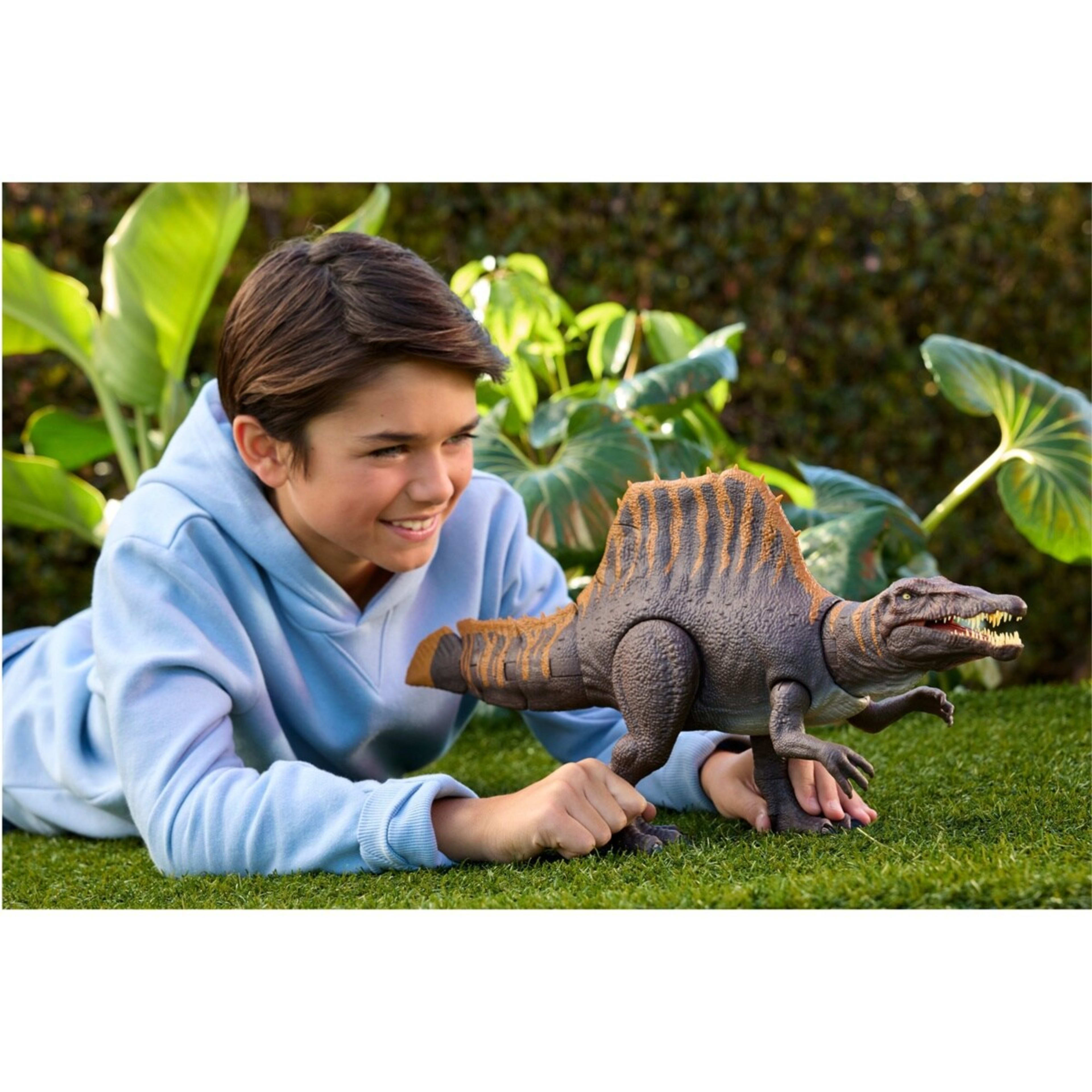 6 Jurassic World Rebirth Tail Thrasher Spinosaurus Action Figure, 6 of 7