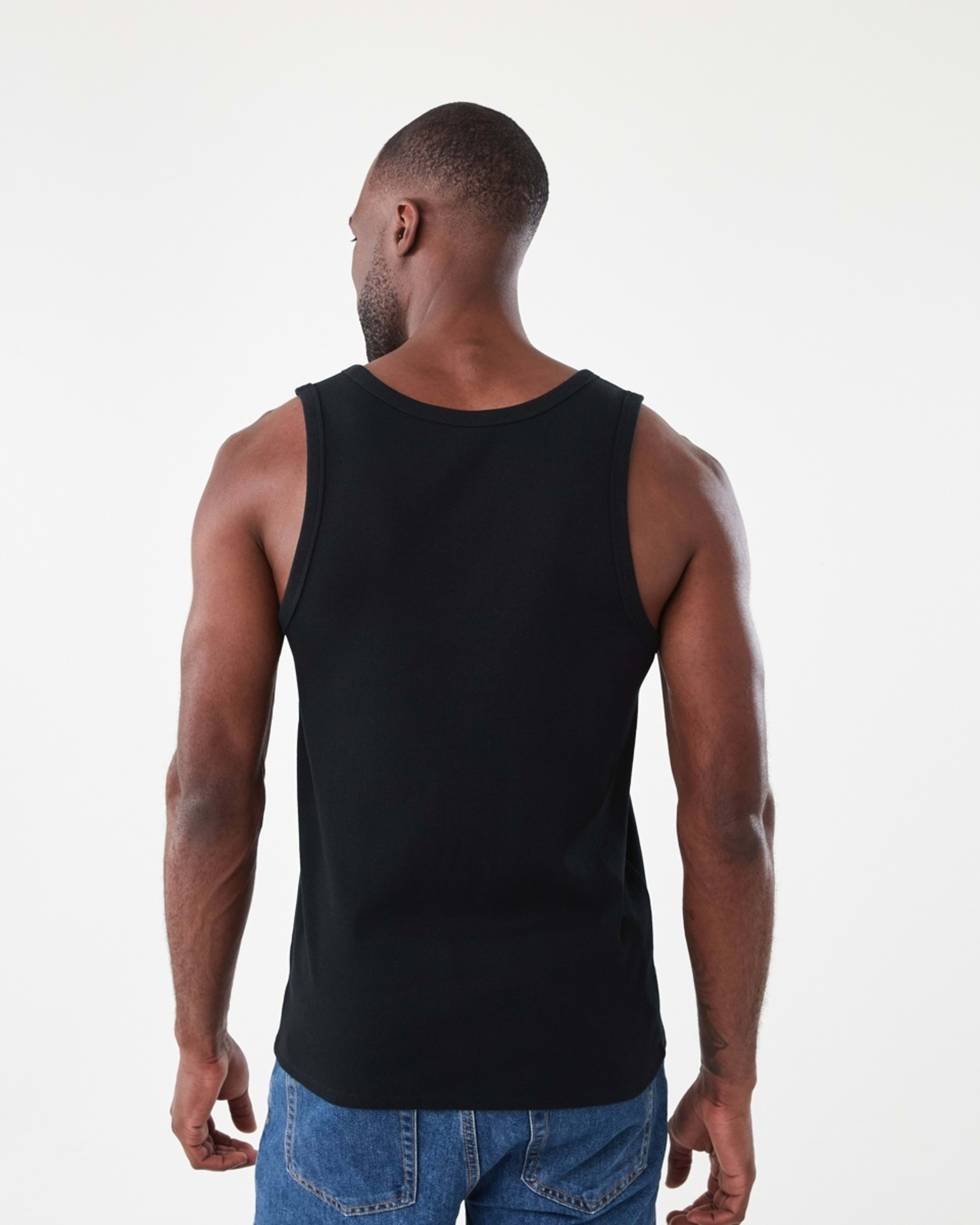 3 Rib Tank BLACK, 3 of 5
