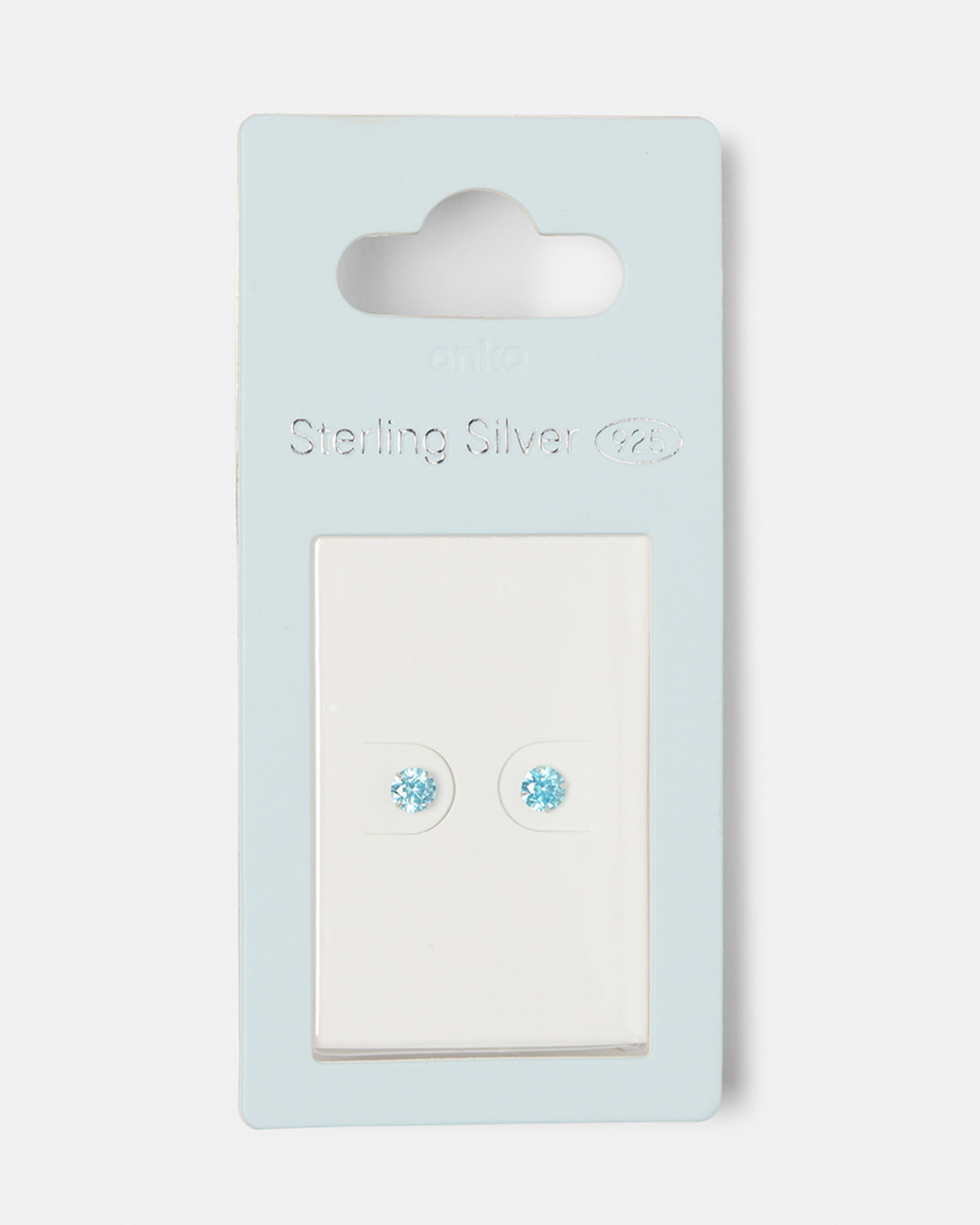 Sterling Silver 1 Carat Gem Stud Earrings Kmart