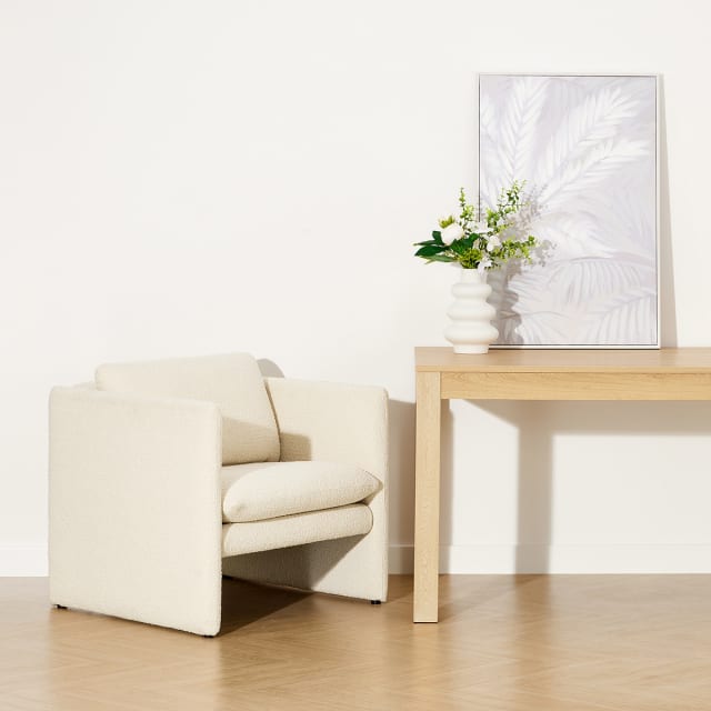 Hudson Boucle Lounge Chair Kmart