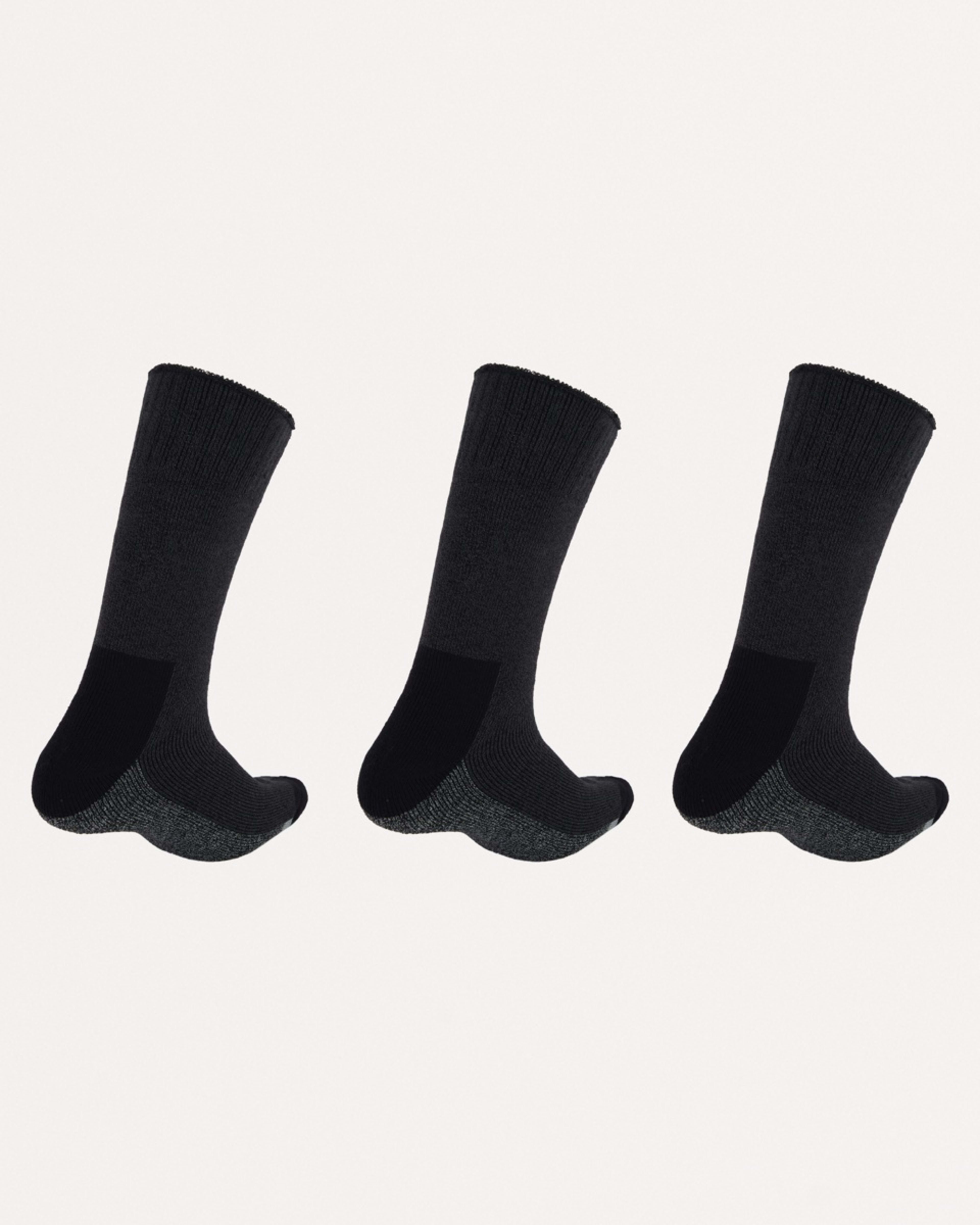 2 3 Pack Bamboo Crew Industrial Socks BLACK BAMBOO, 2 of 3
