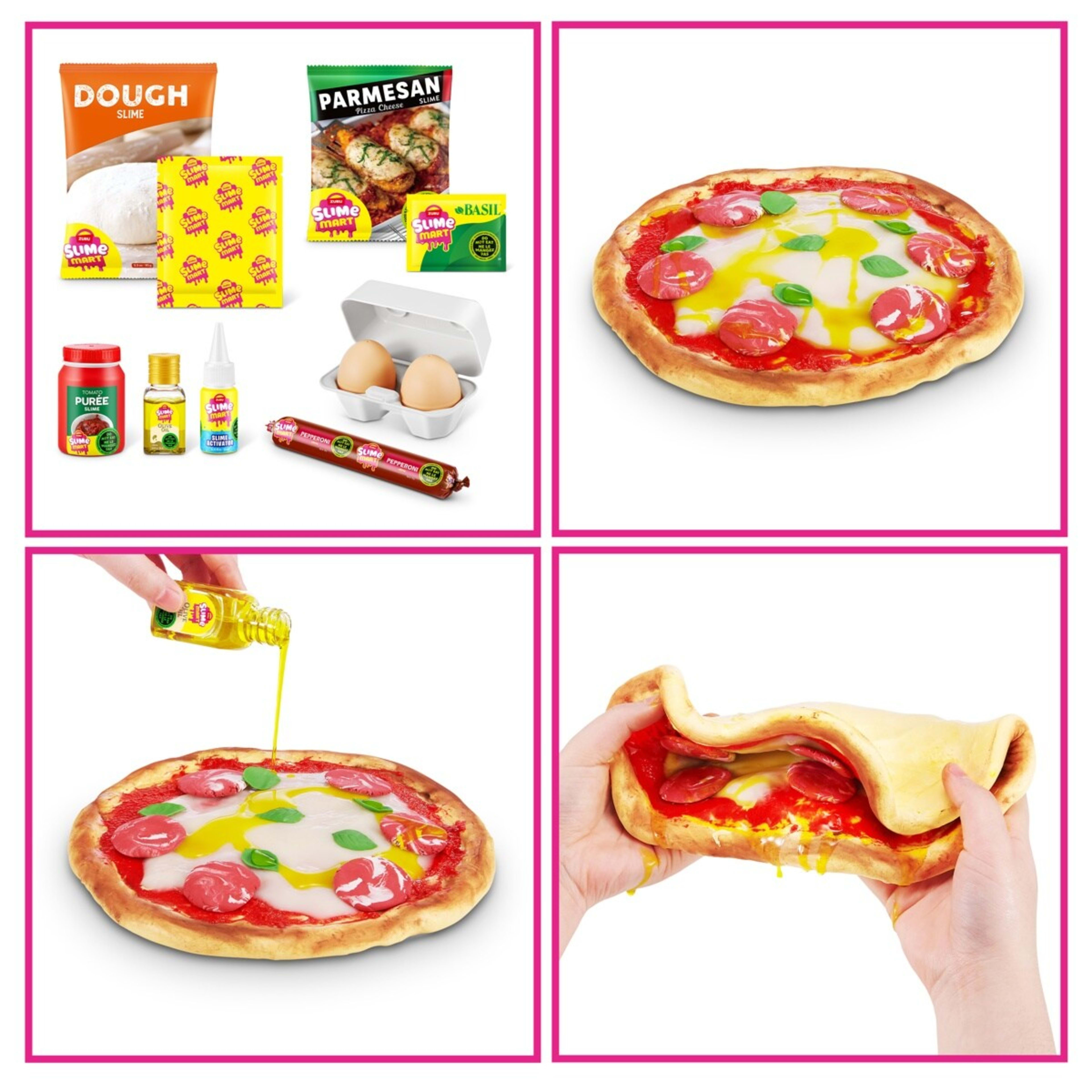 7 13 Piece Zuru Slime Mart Make Your Own Realistic Slime Food Playset - Pizza, 7 of 8