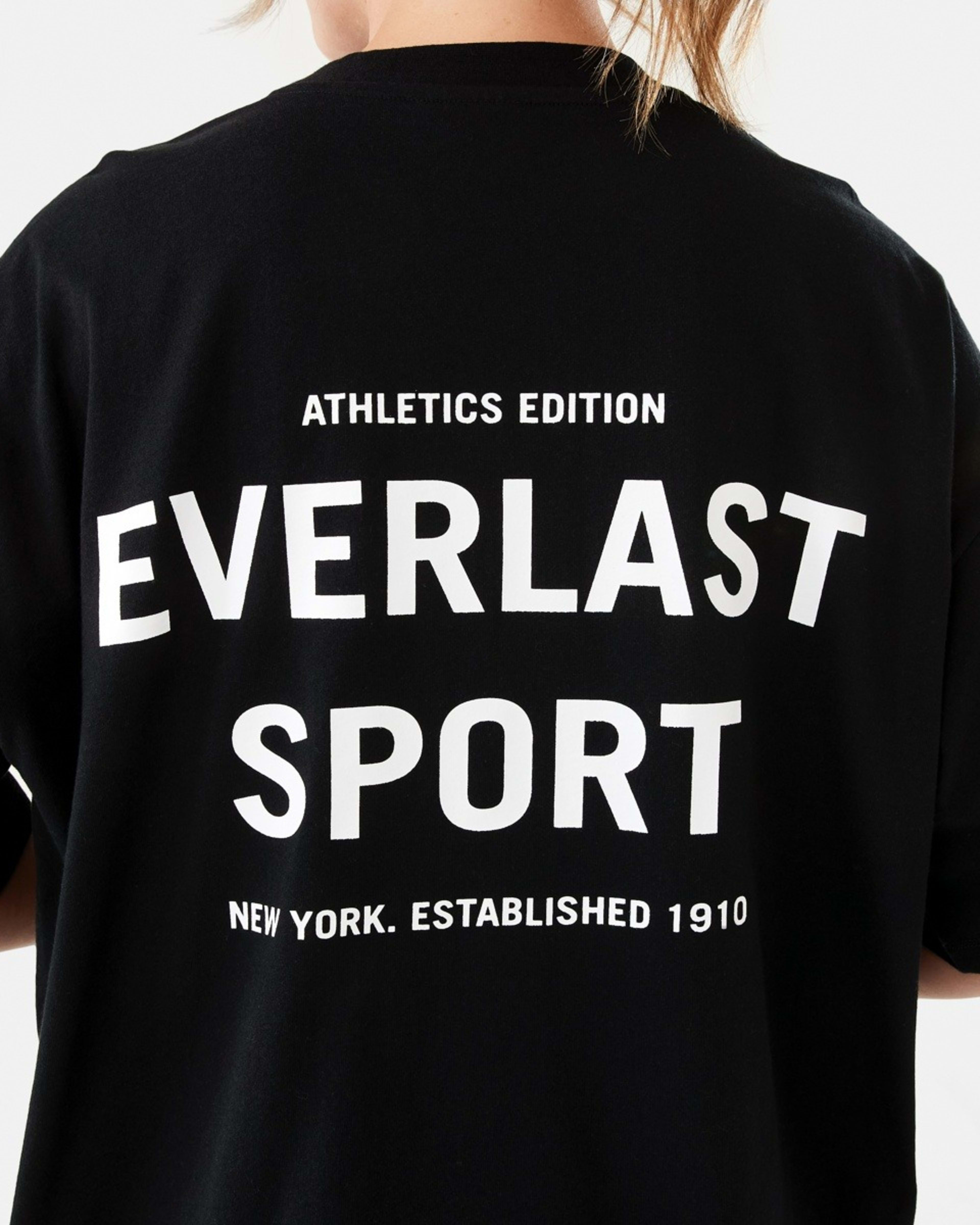 6 Everlast Womens Street Boyfriend T-shirt Black, 6 of 7