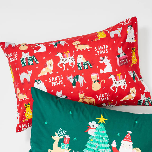 Santa Paws Pillowcase Kmart