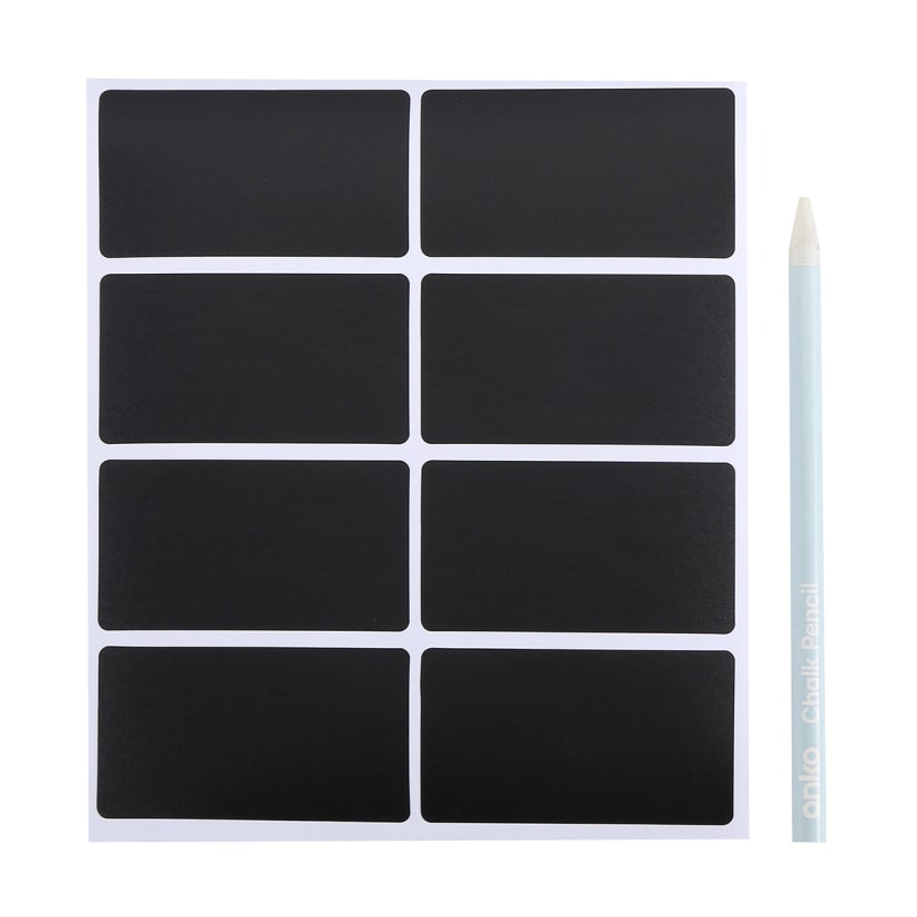Chalkboard Labels with Chalk Pencil Kmart