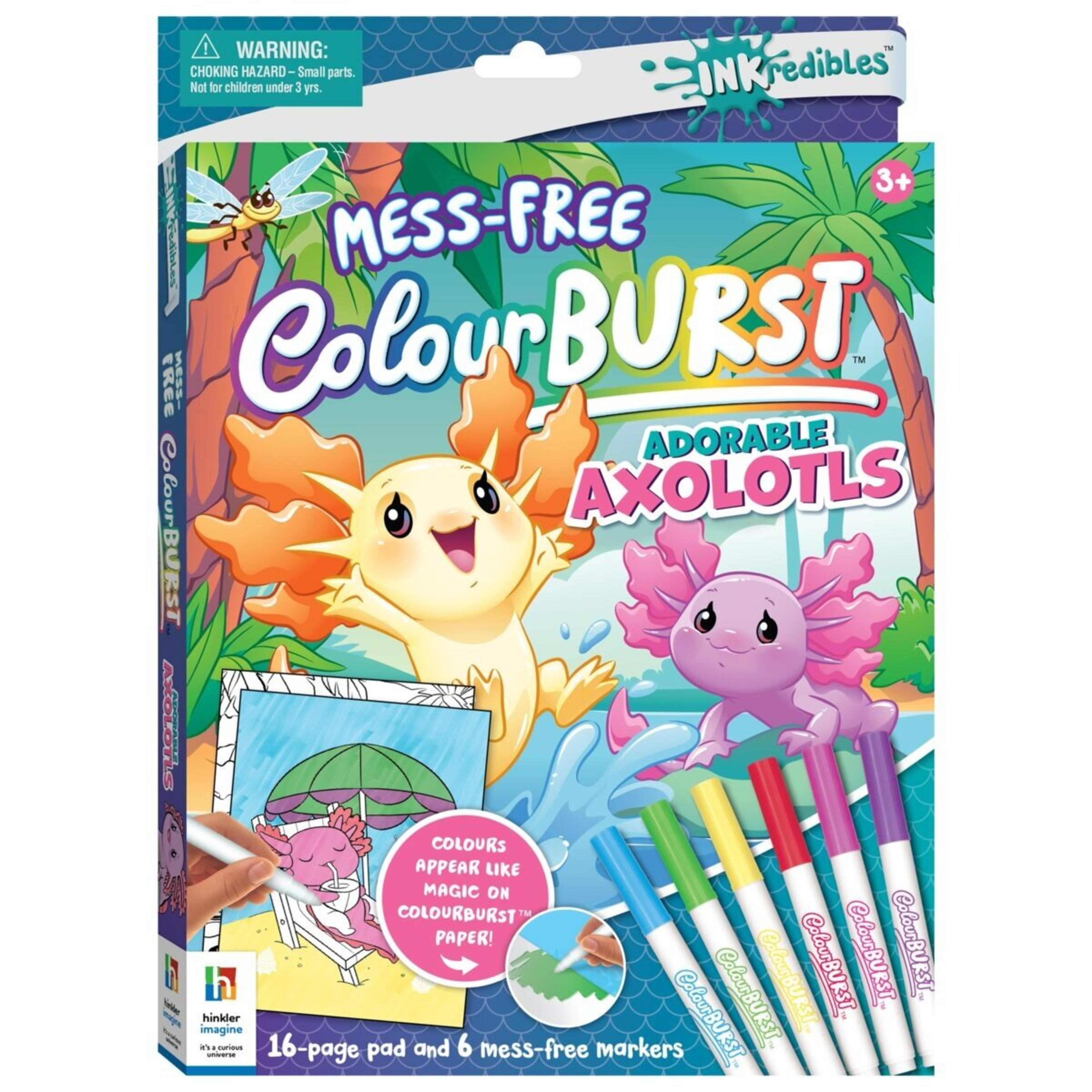 1 INKredibles Mess-Free ColourBurst: Adorable Axolotls Activity Kit - Book