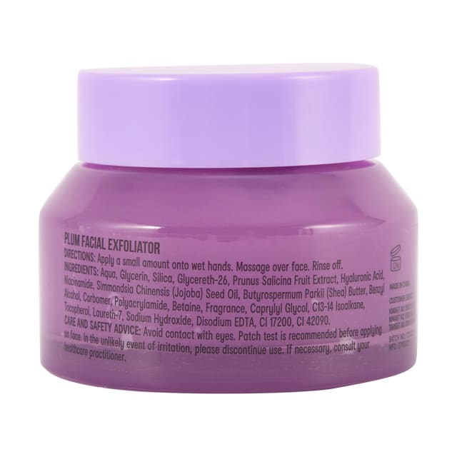 OXX Skincare Plum Facial Exfoliator 50ml Niacinamide, Hyaluronic Acid