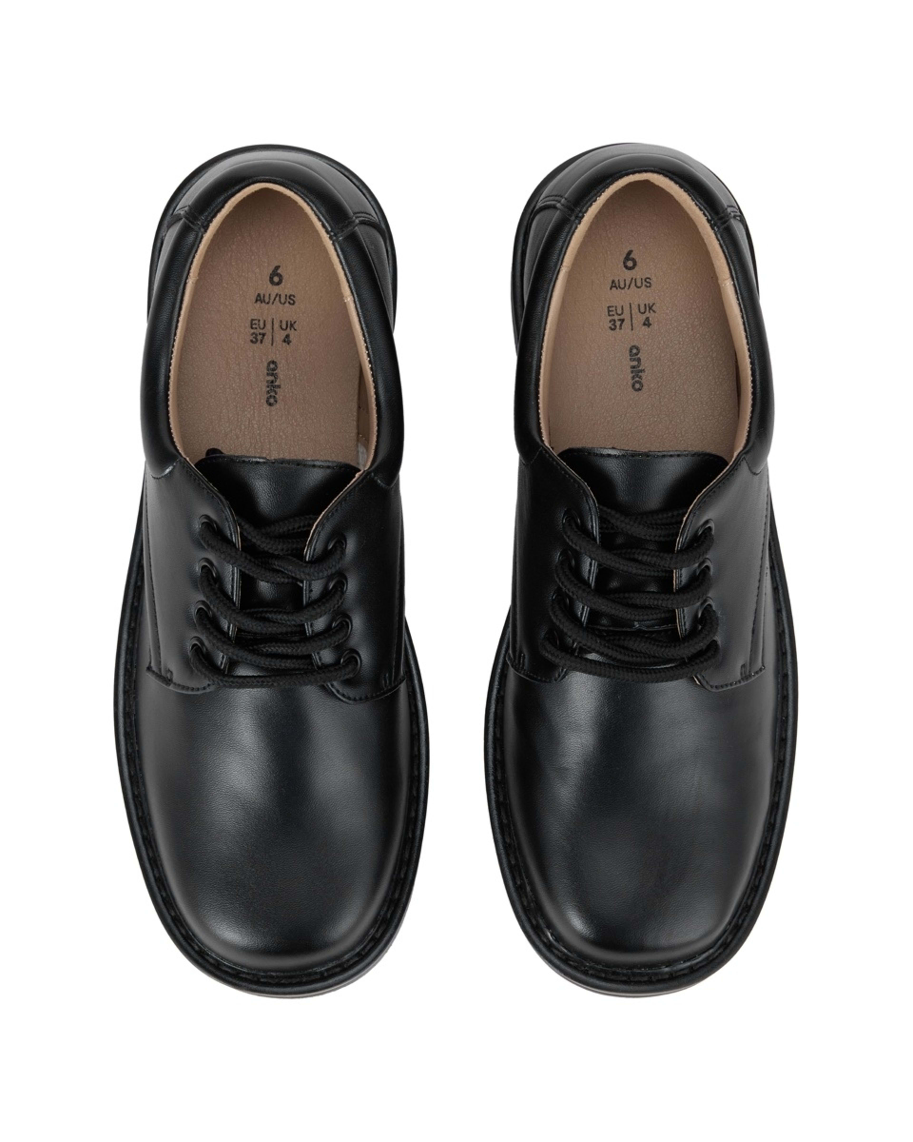 2 Classic Lace Up School Shoes Black, 2 of 3