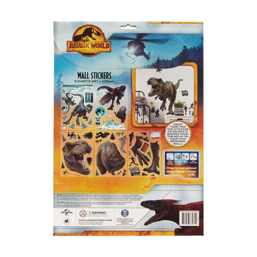 Jurassic World Dominion Wall Stickers Kmart