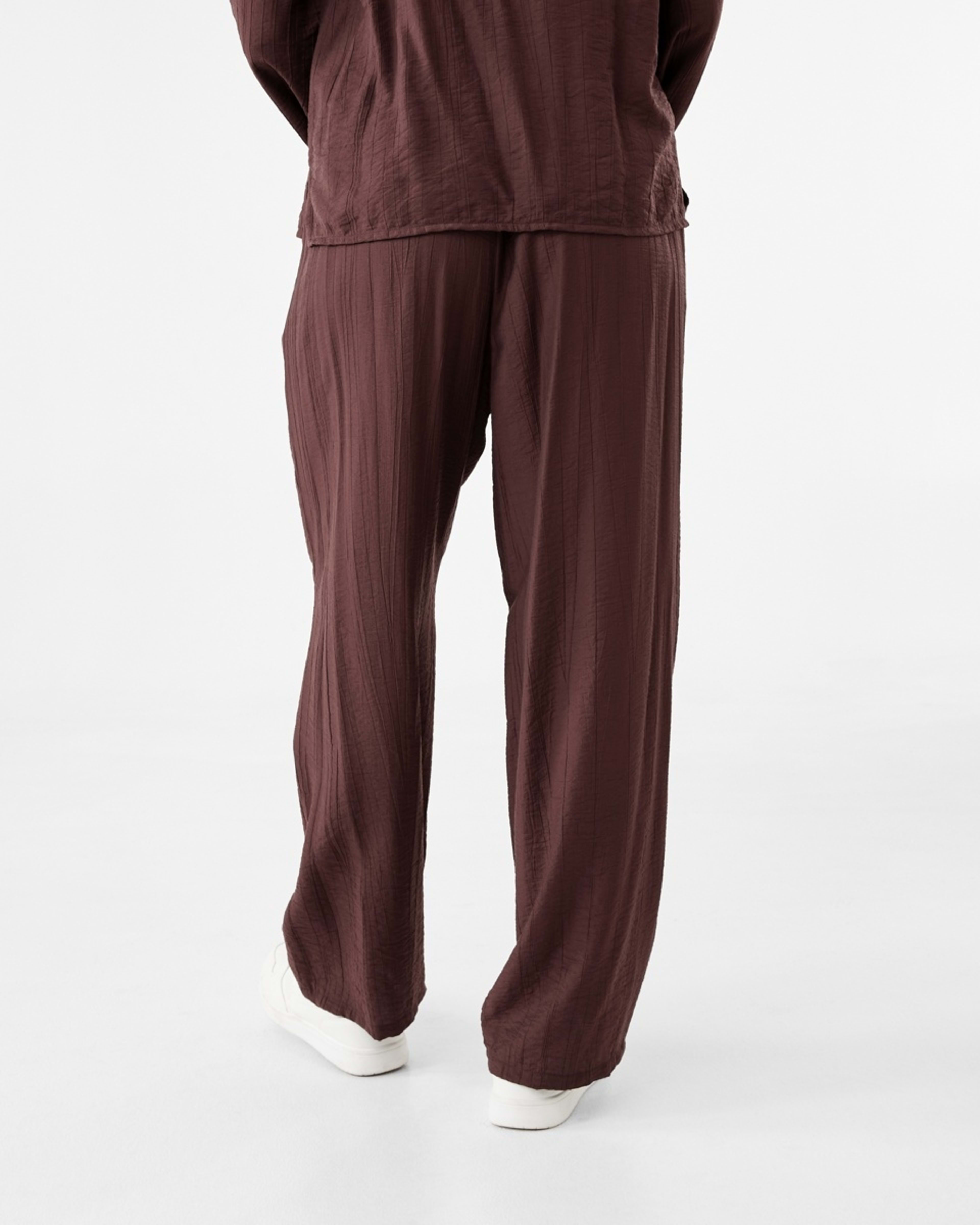 3 Textured Pants Chocolate, 3 of 5