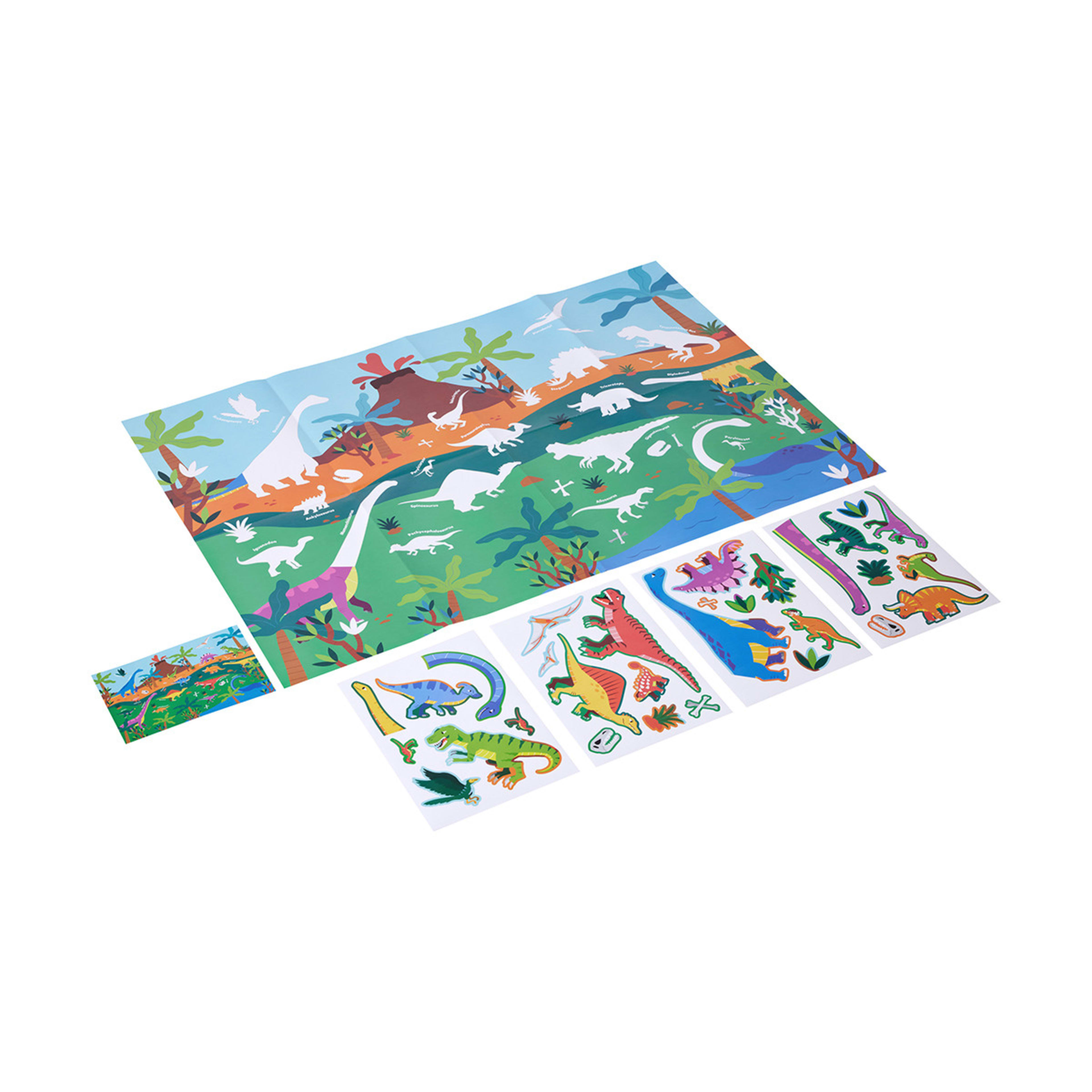 Learn About Dinosaurs Giant Educational Poster and Stickers Kmart NZ