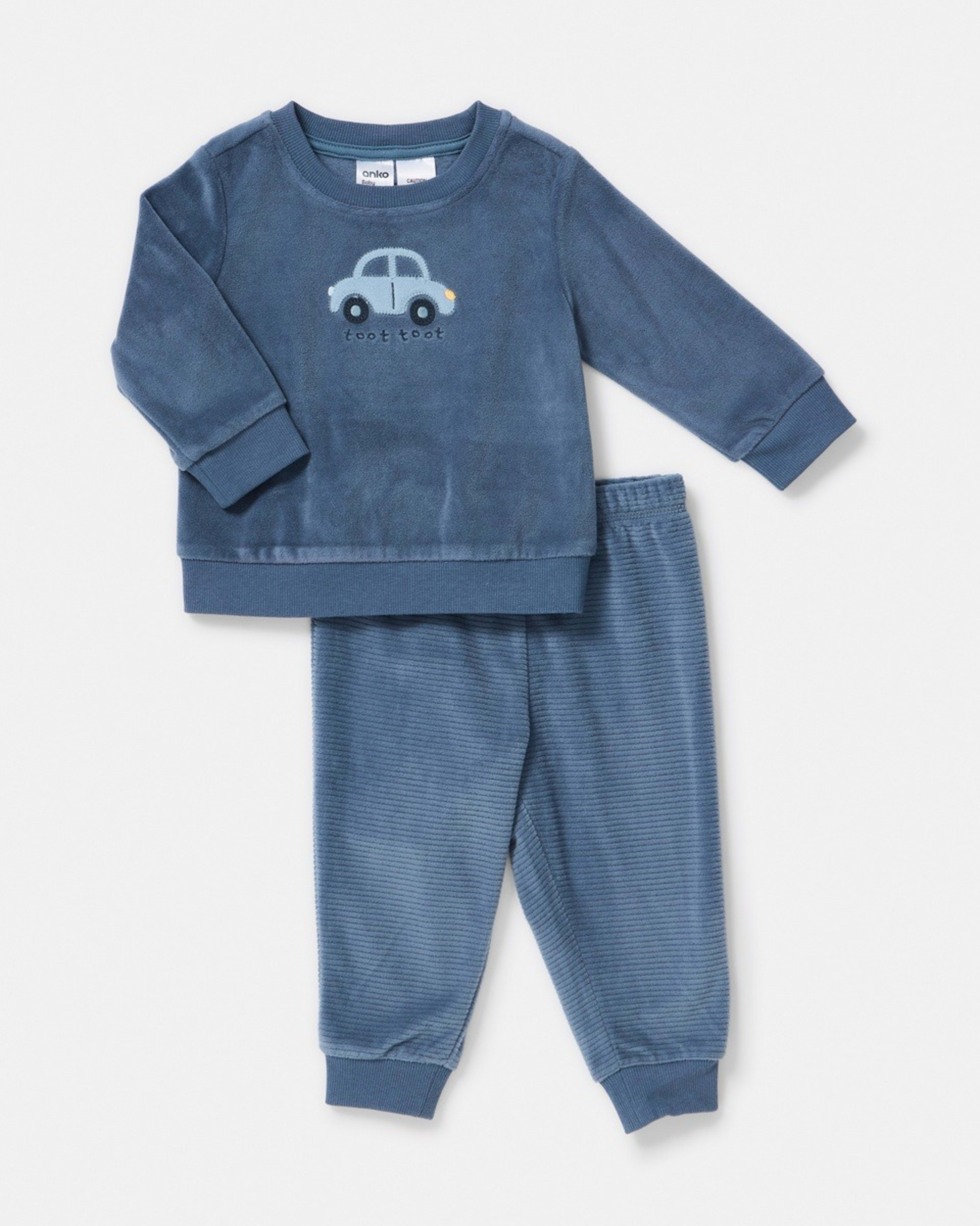 1 Twosie Fleece Pyjama Set Toot Toot