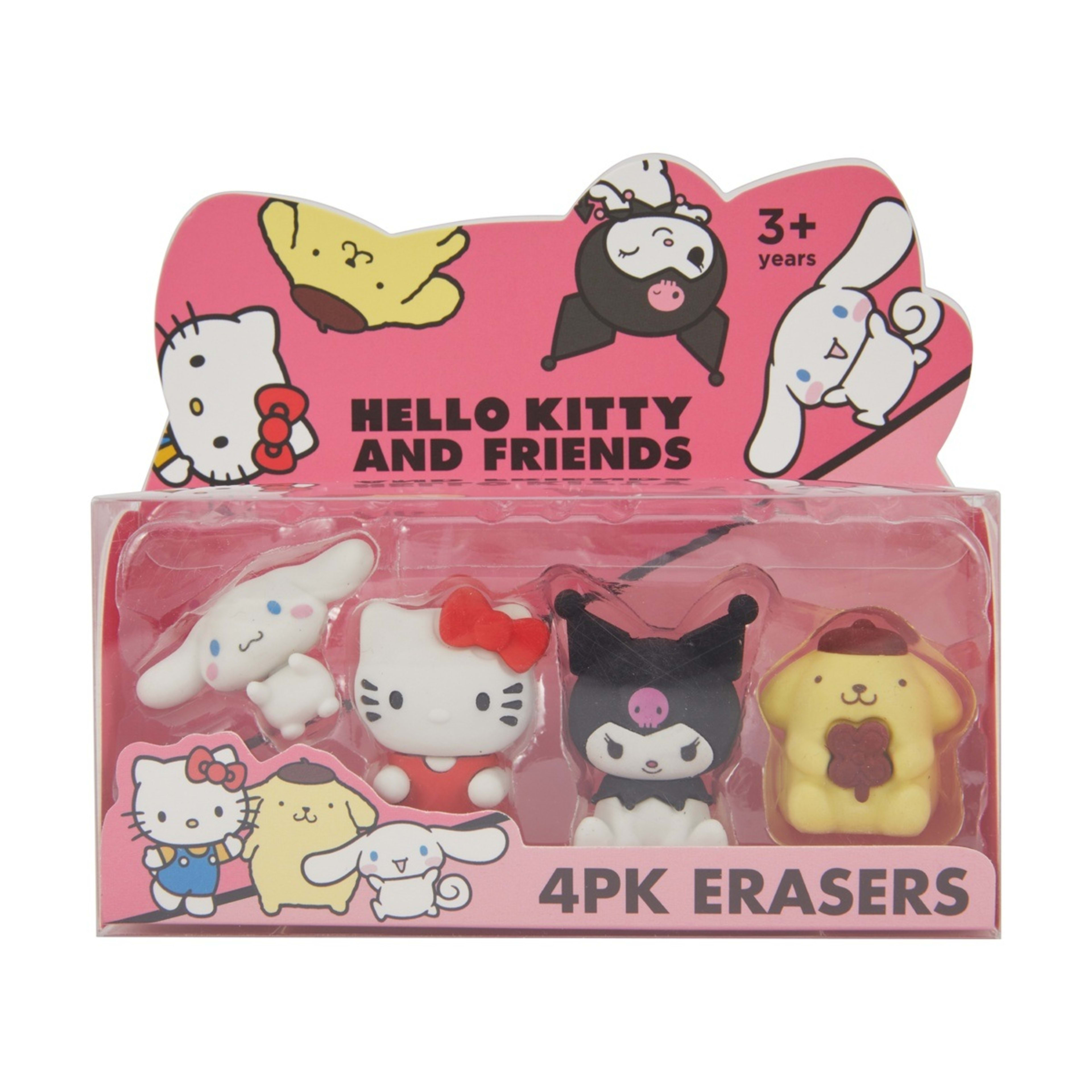 1 4 Pack Hello Kitty and Friends Erasers, 1 of 7