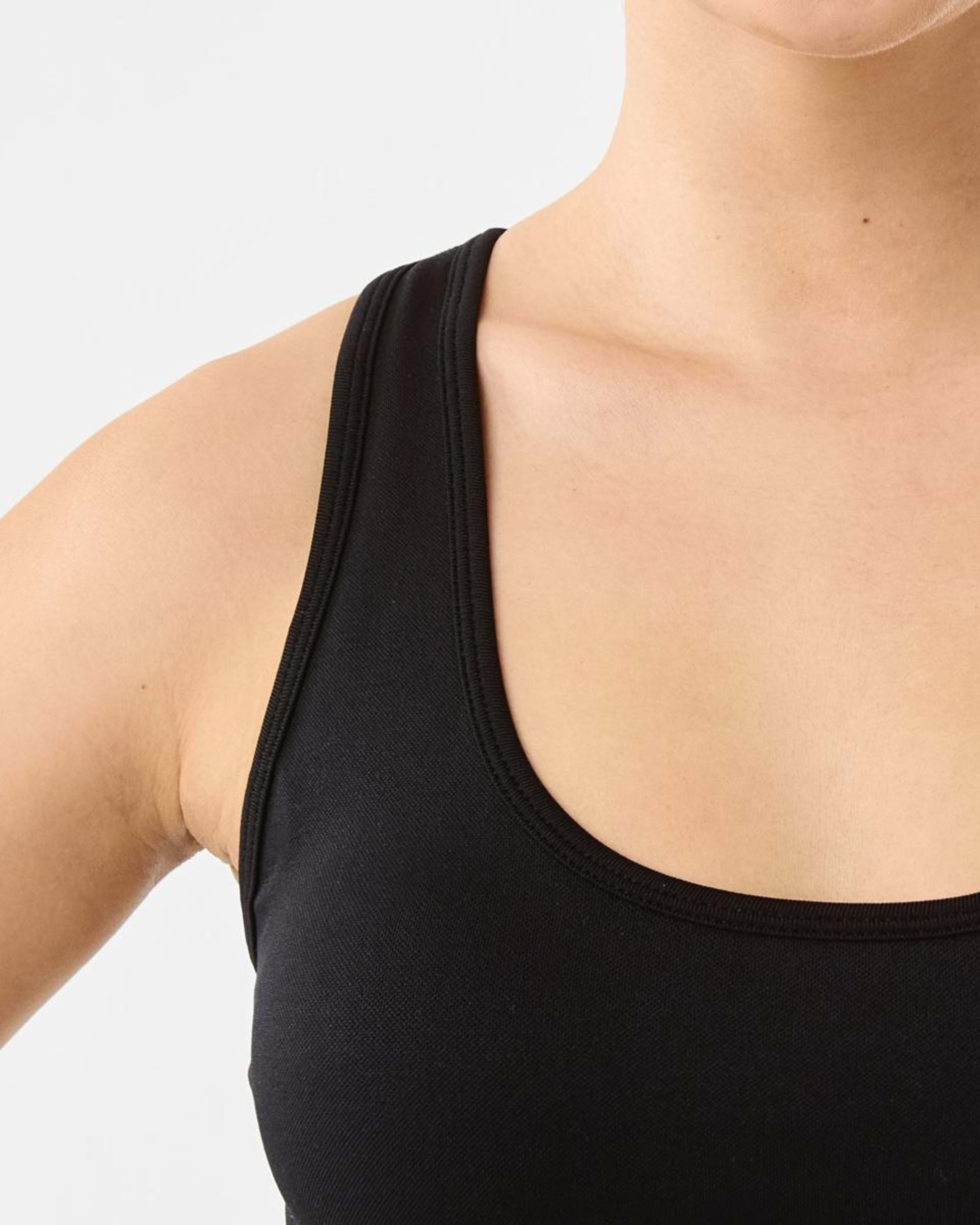 6 Everlast Womens Scoop Neck Seamfree Crop Top EVERLAST SIMPLE LOGO BLACK, 6 of 9