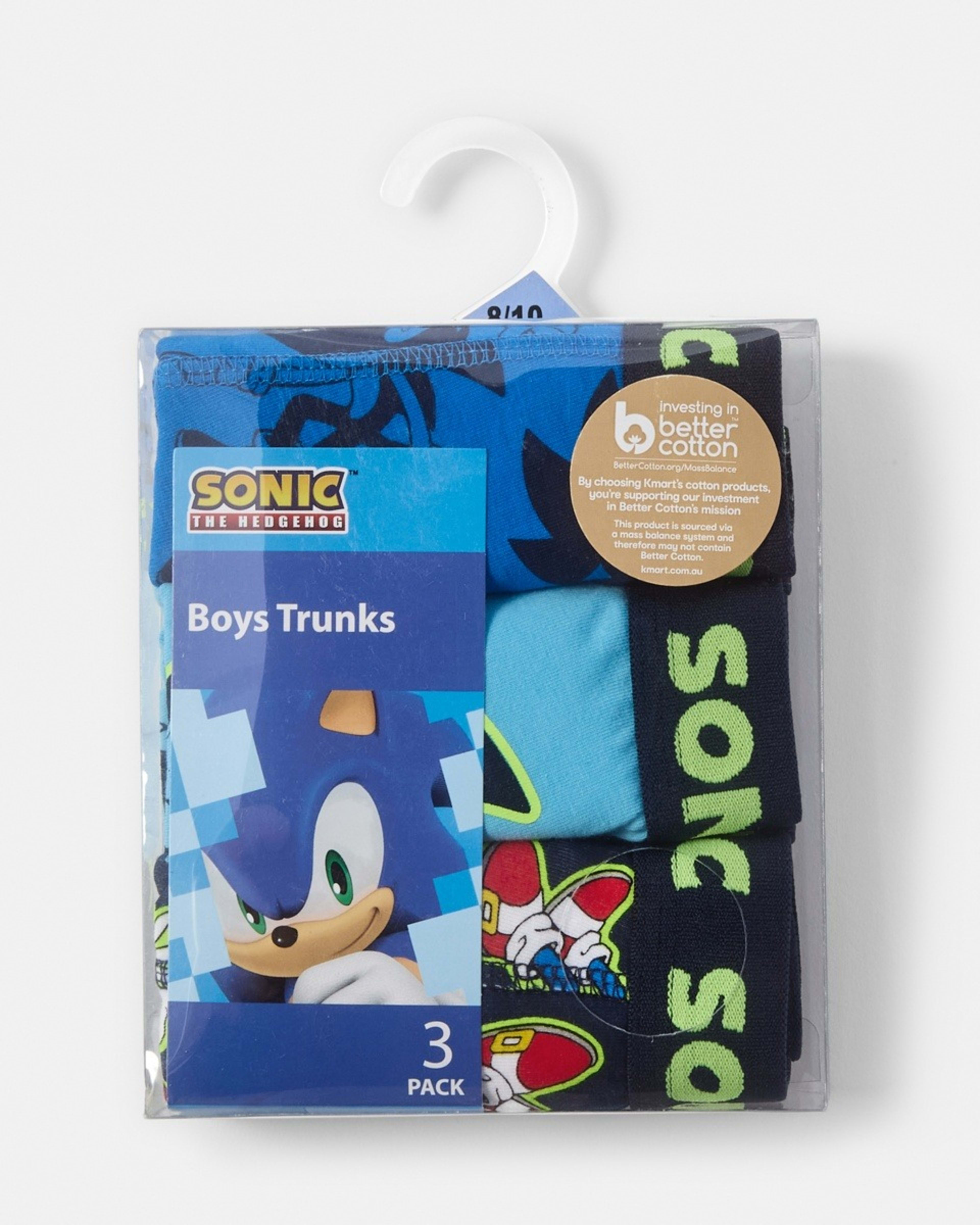 6 3 Pack Sonic The Hedgehog License Trunks Sonic, 6 of 6