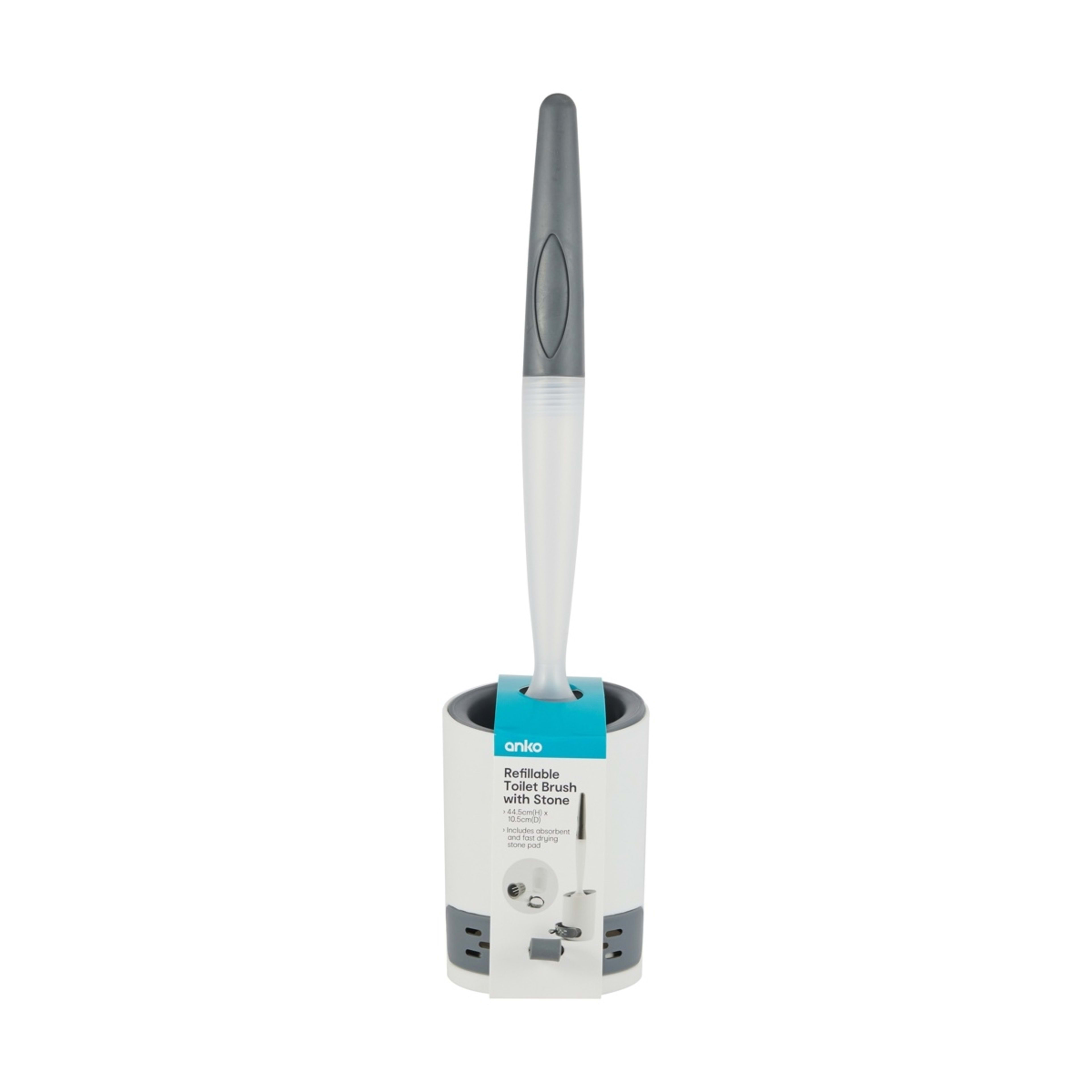 9 Refillable Toilet Brush with Stone, 9 of 10