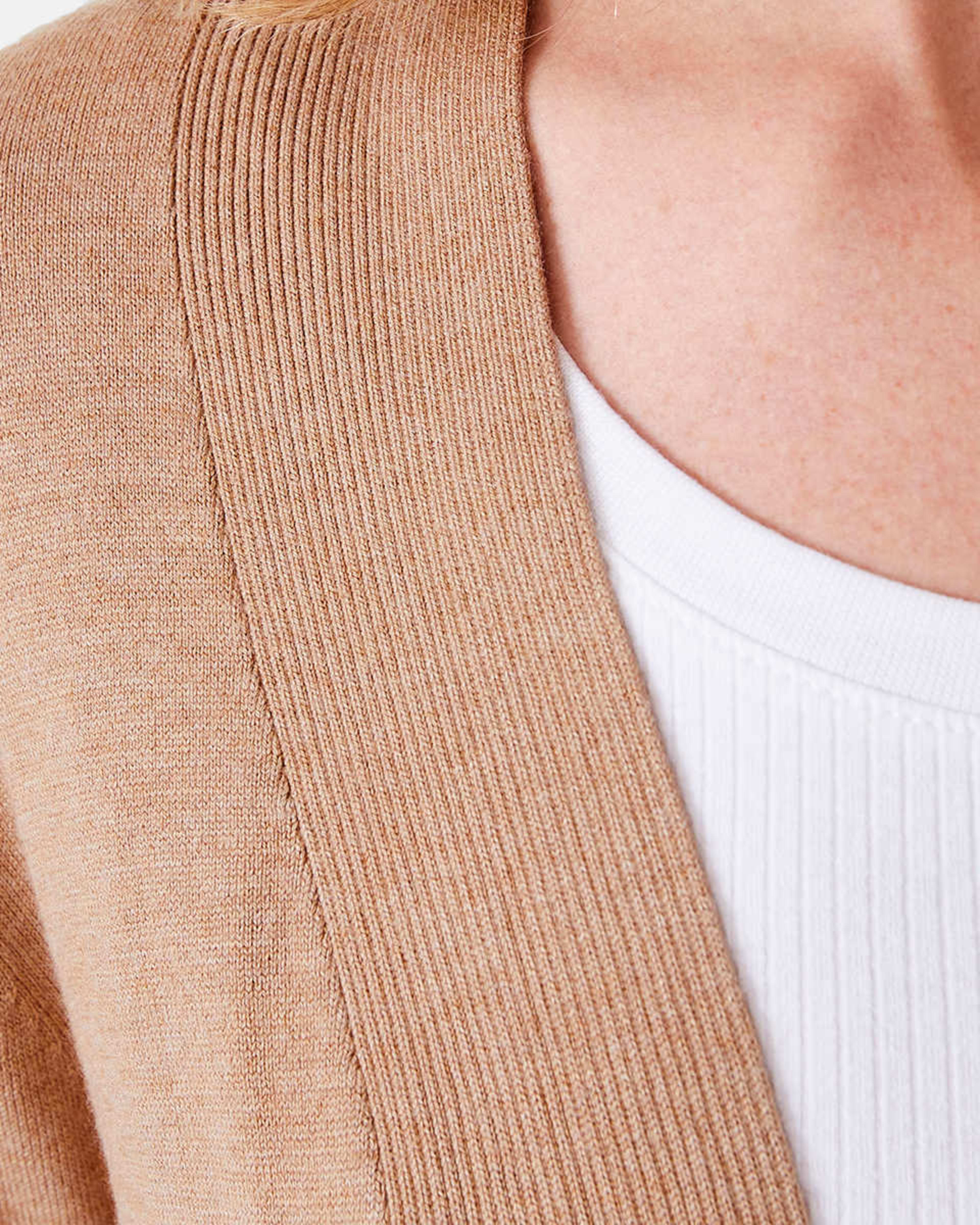 5 Edge to Edge Cardigan Sand Mrl, 5 of 6