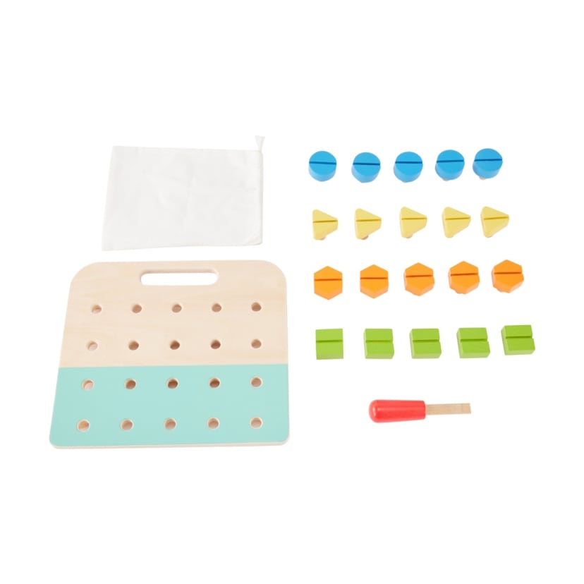 23 Piece Wooden Nuts and Bolts Board Set Kmart NZ