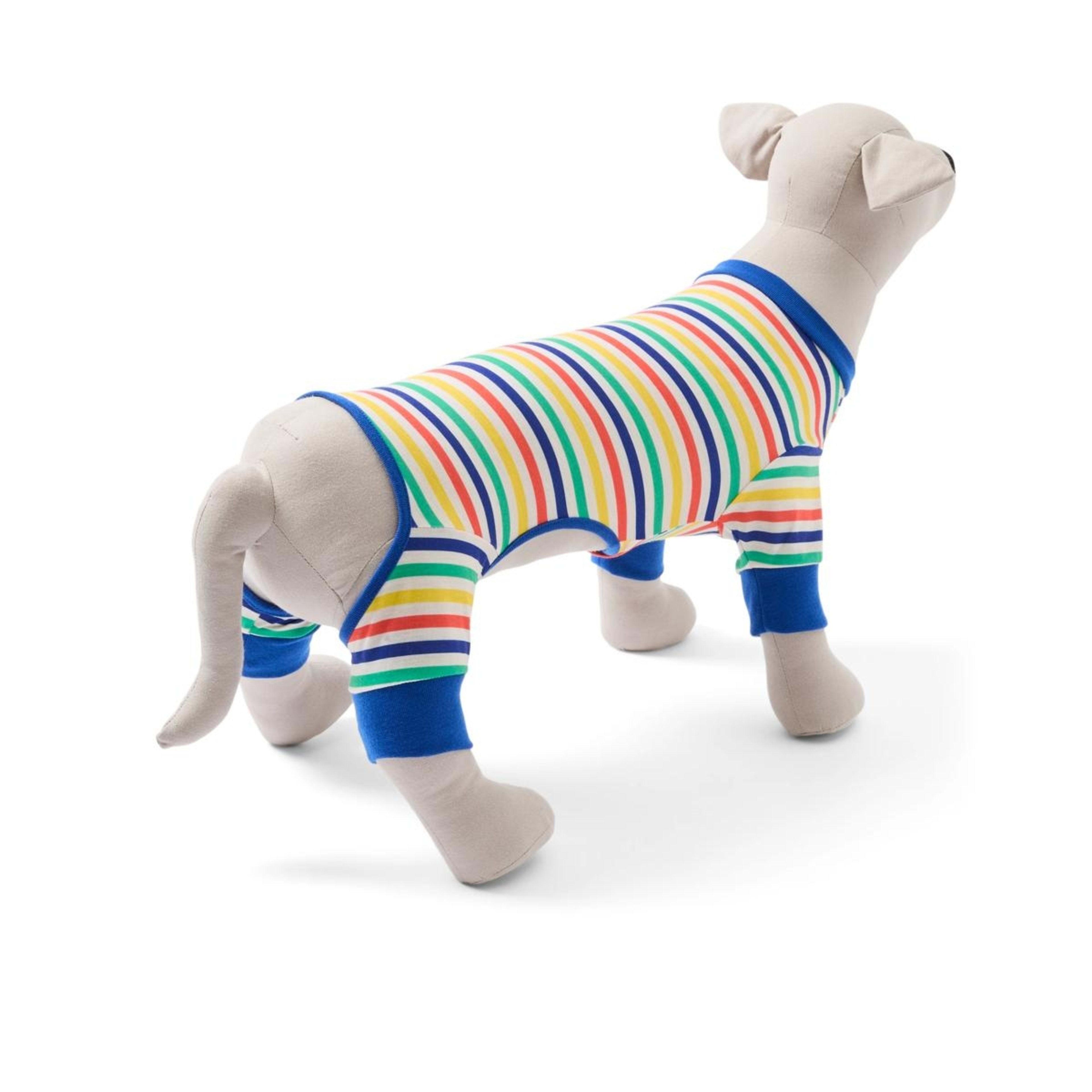 3 Pet Stripe Pyjamas - Large, Blue, 3 of 9