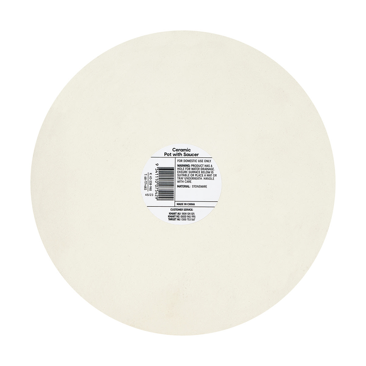 Ceramic Pot with Saucer Kmart