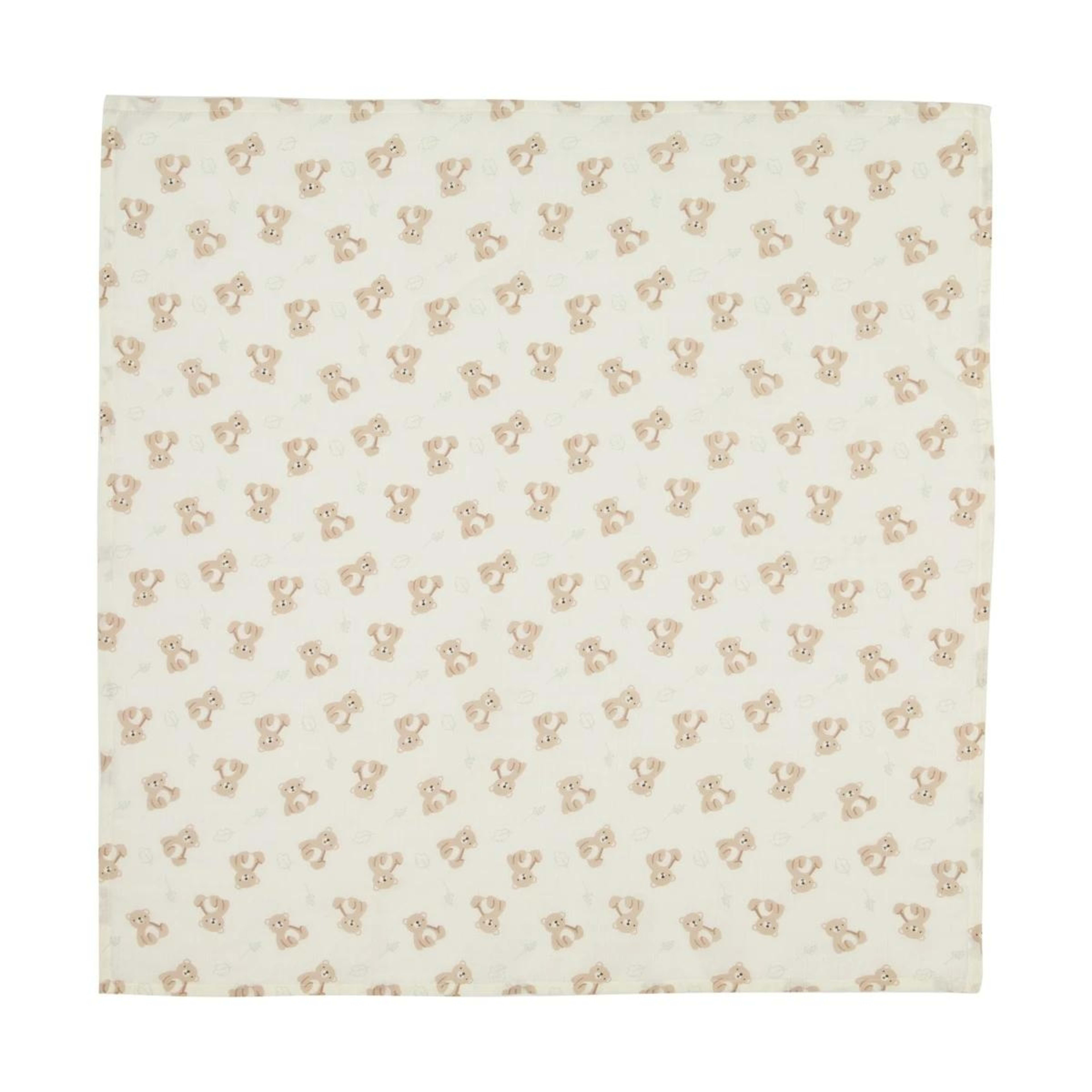 4 3 Pack Organic Cotton Muslin Wraps - Bears, 4 of 6