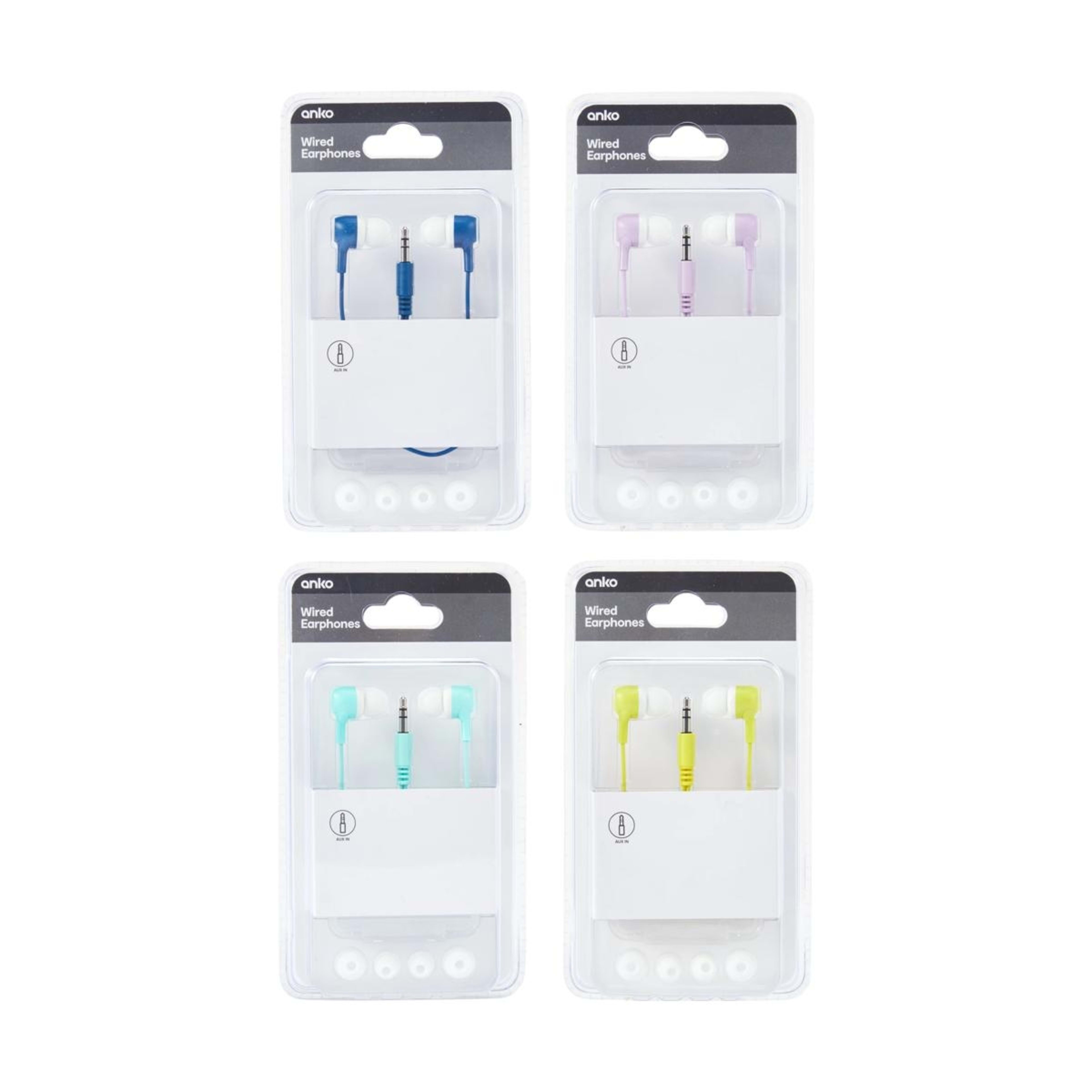 4 Wired Earphones - Assorted, 4 of 7