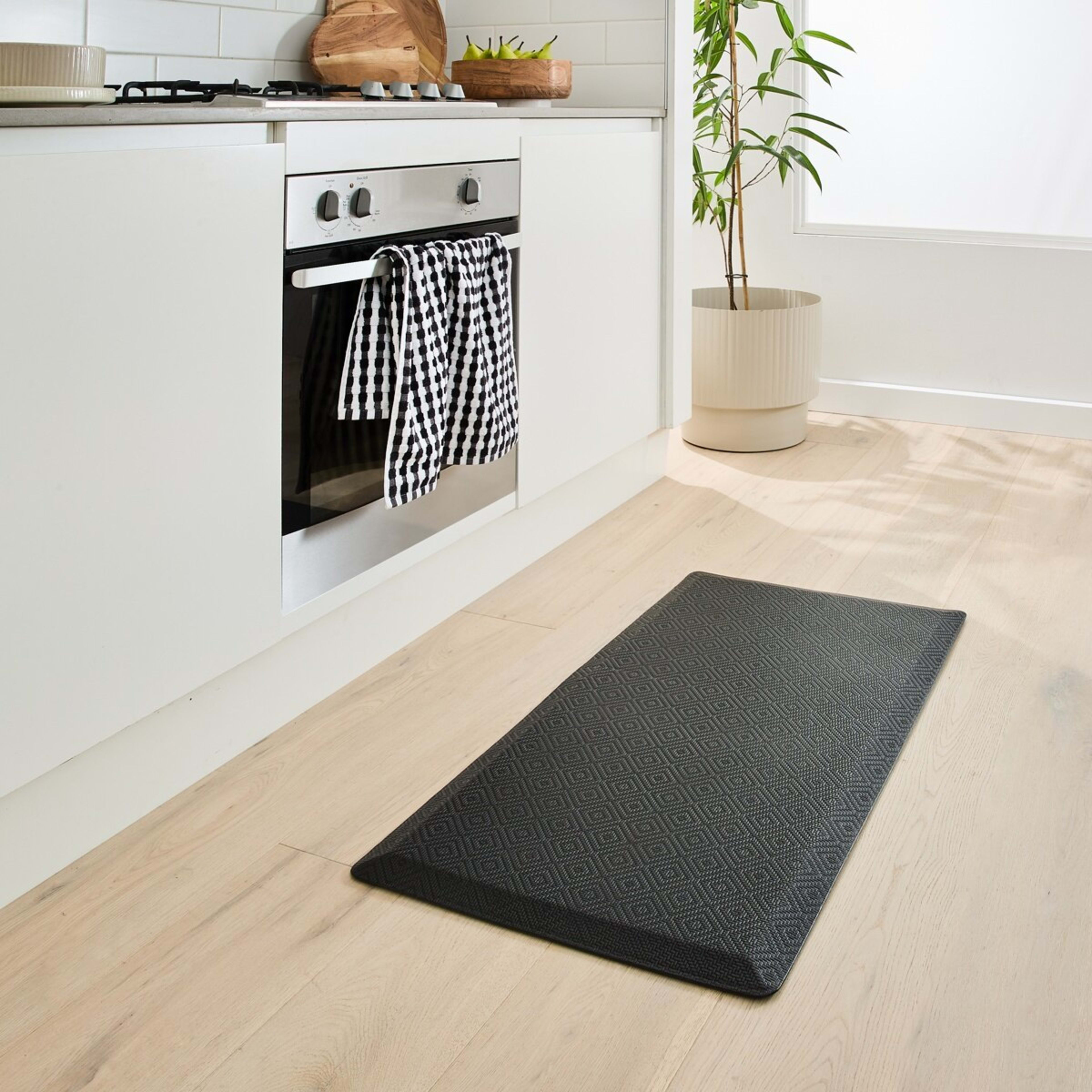 1 Kitchen Mat - Black, Extra Large, 1 of 5