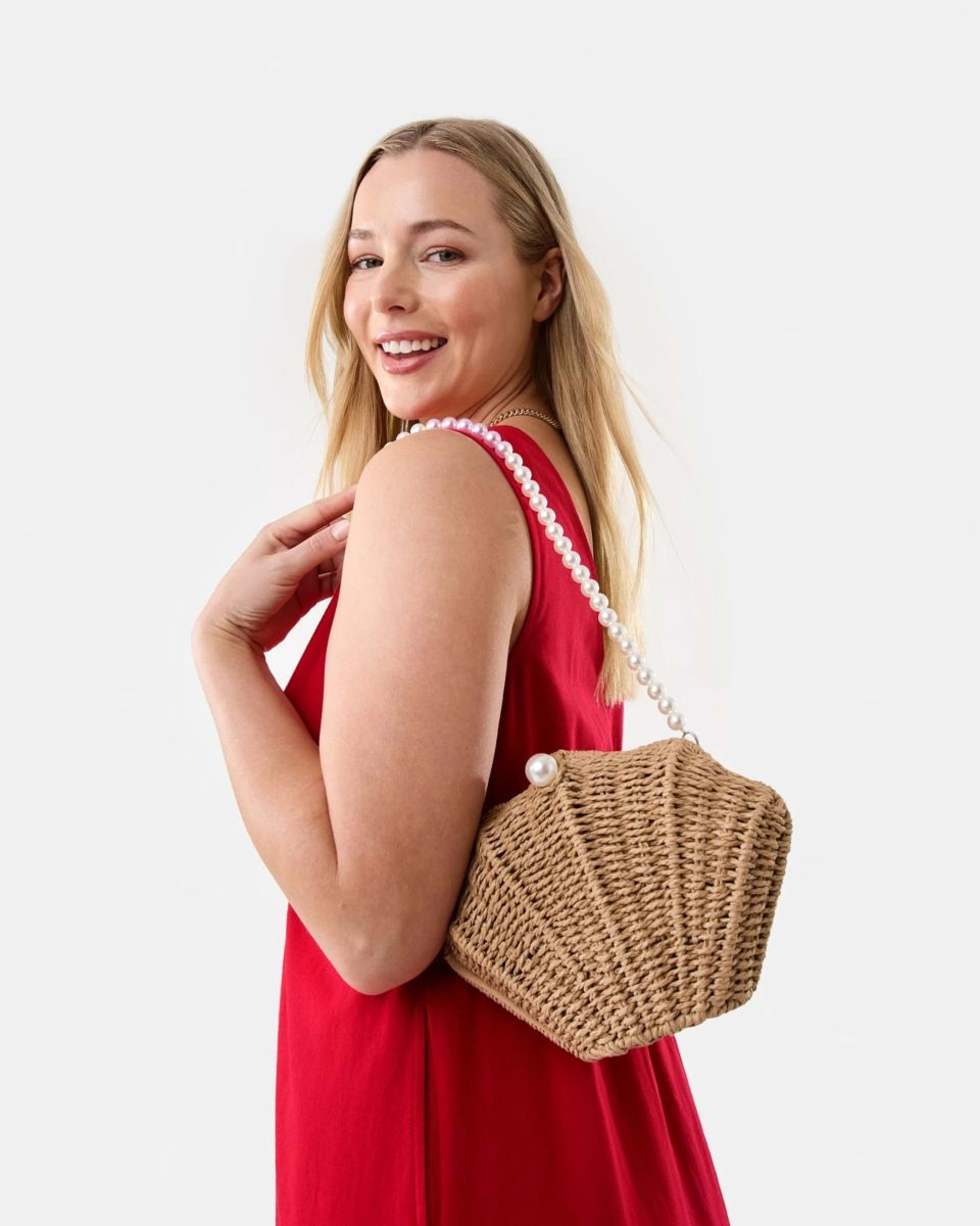 7 Sleeveless Keyhole Maxi Dress Strawberry, 7 of 9