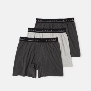 3 Pack Alpha Relaxed Fit Boxers - Kmart