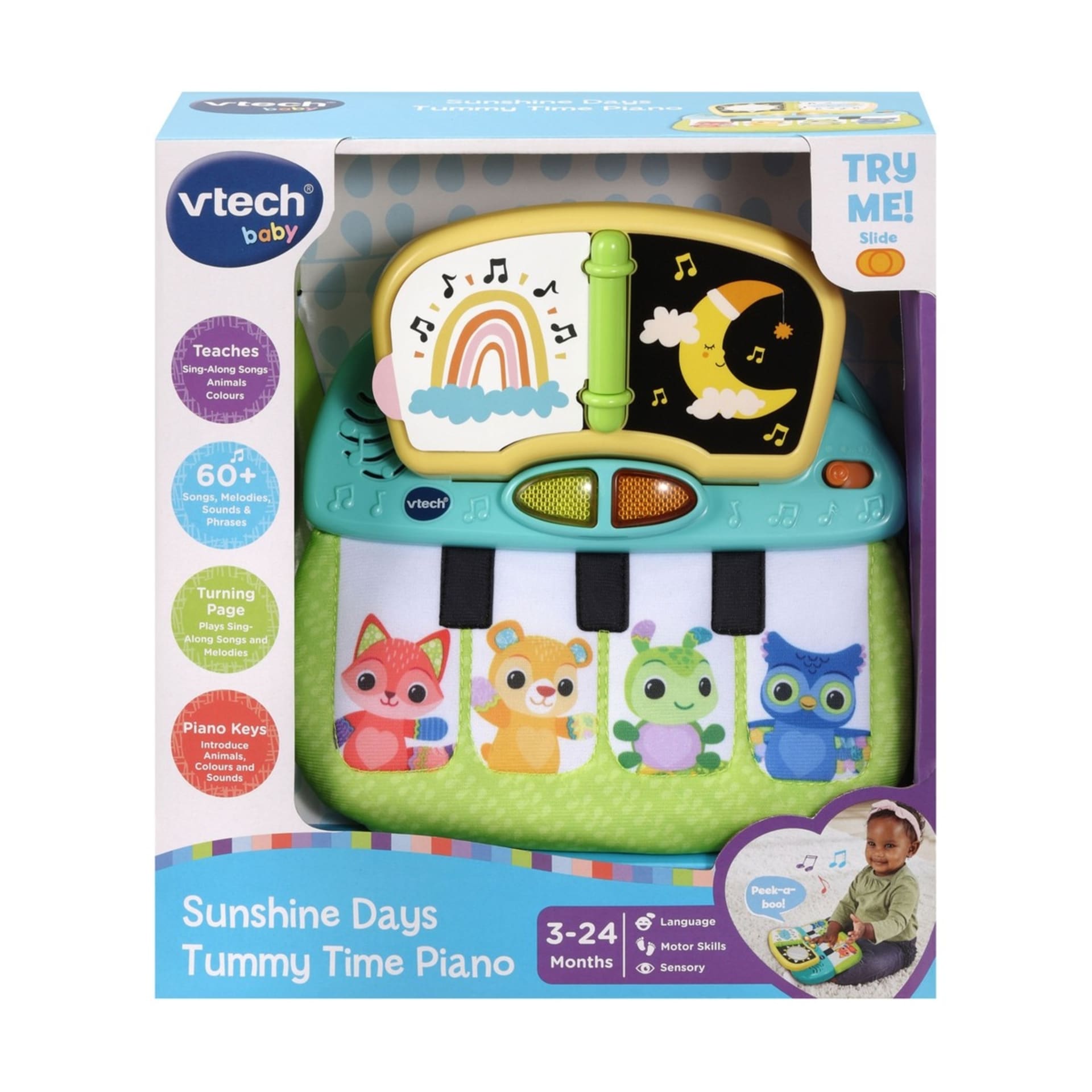 VTech Baby Sunshine Days Tummy Time Piano Kmart