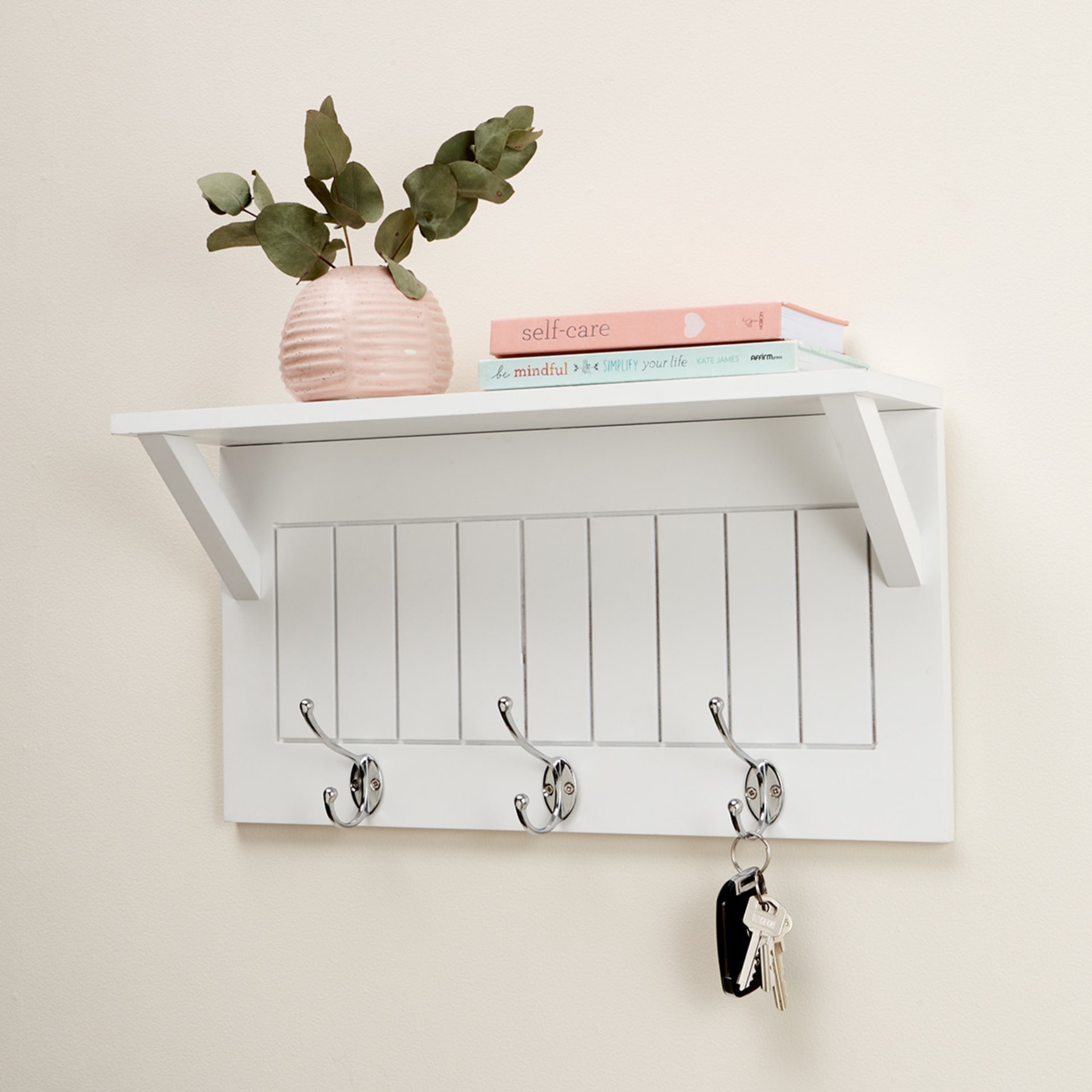 Hamptons Shelf with Hooks Kmart