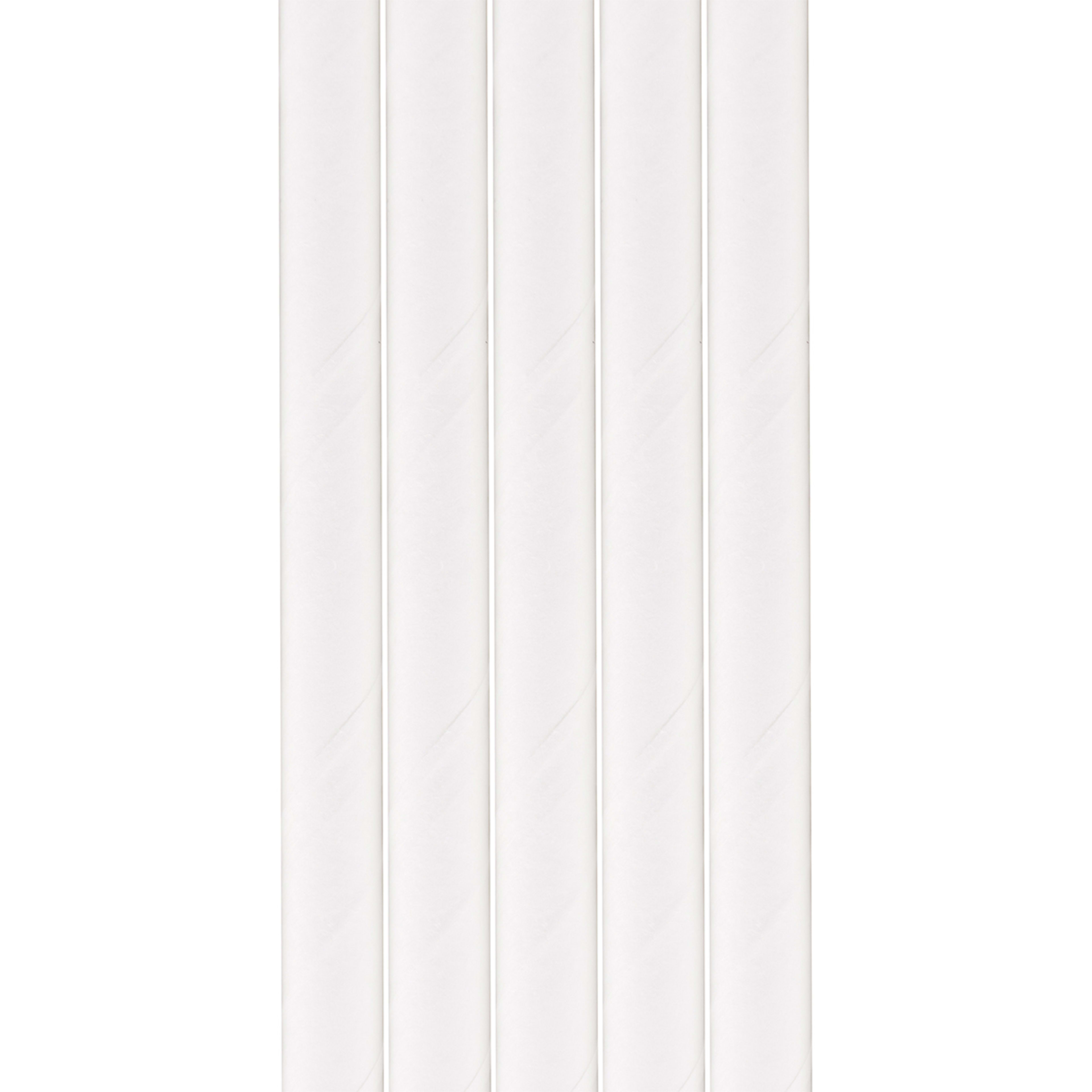 4 100 Pack White Paper Straws, 4 of 6