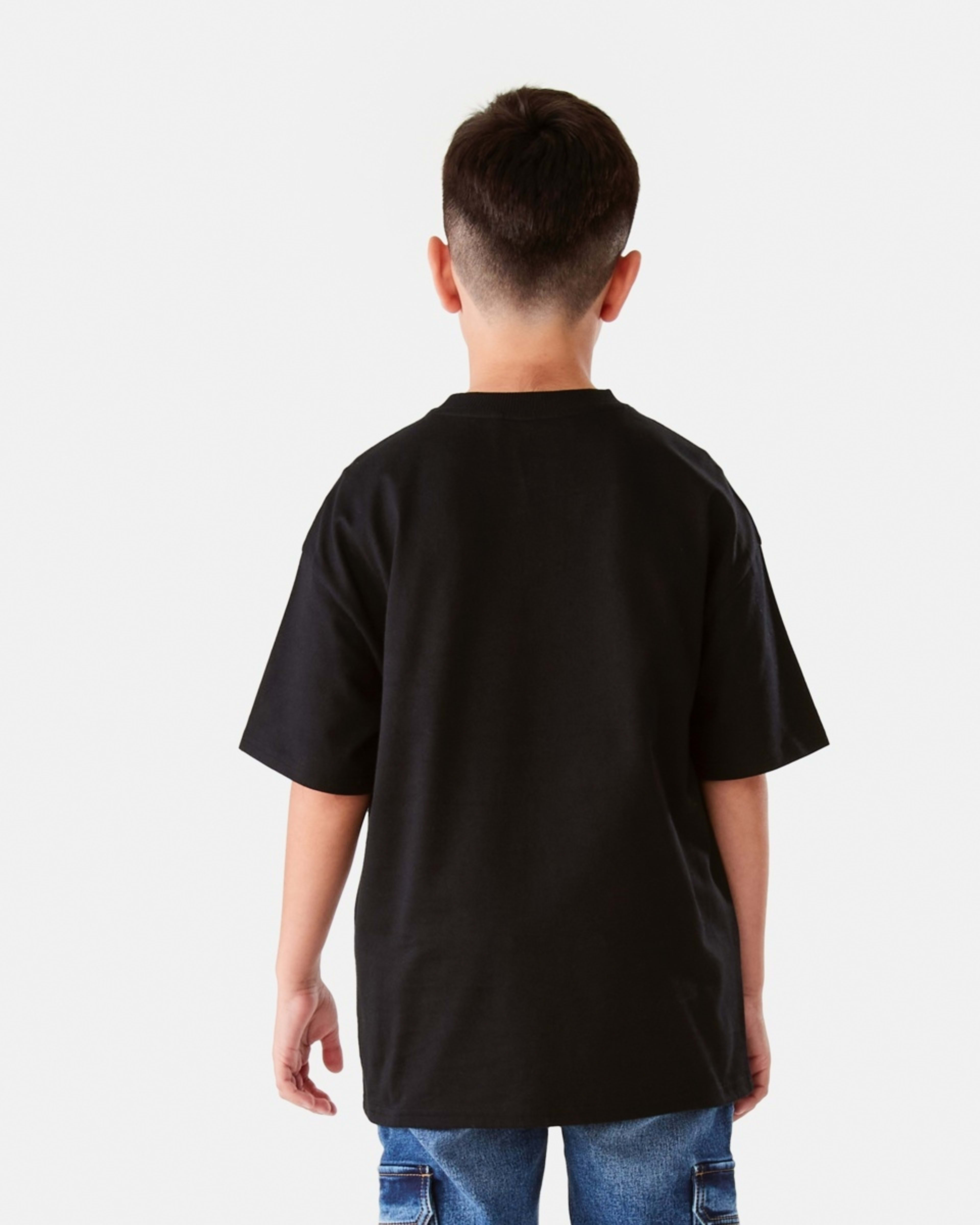 2 Short Sleeve Oversized T-shirt Black, 2 of 9