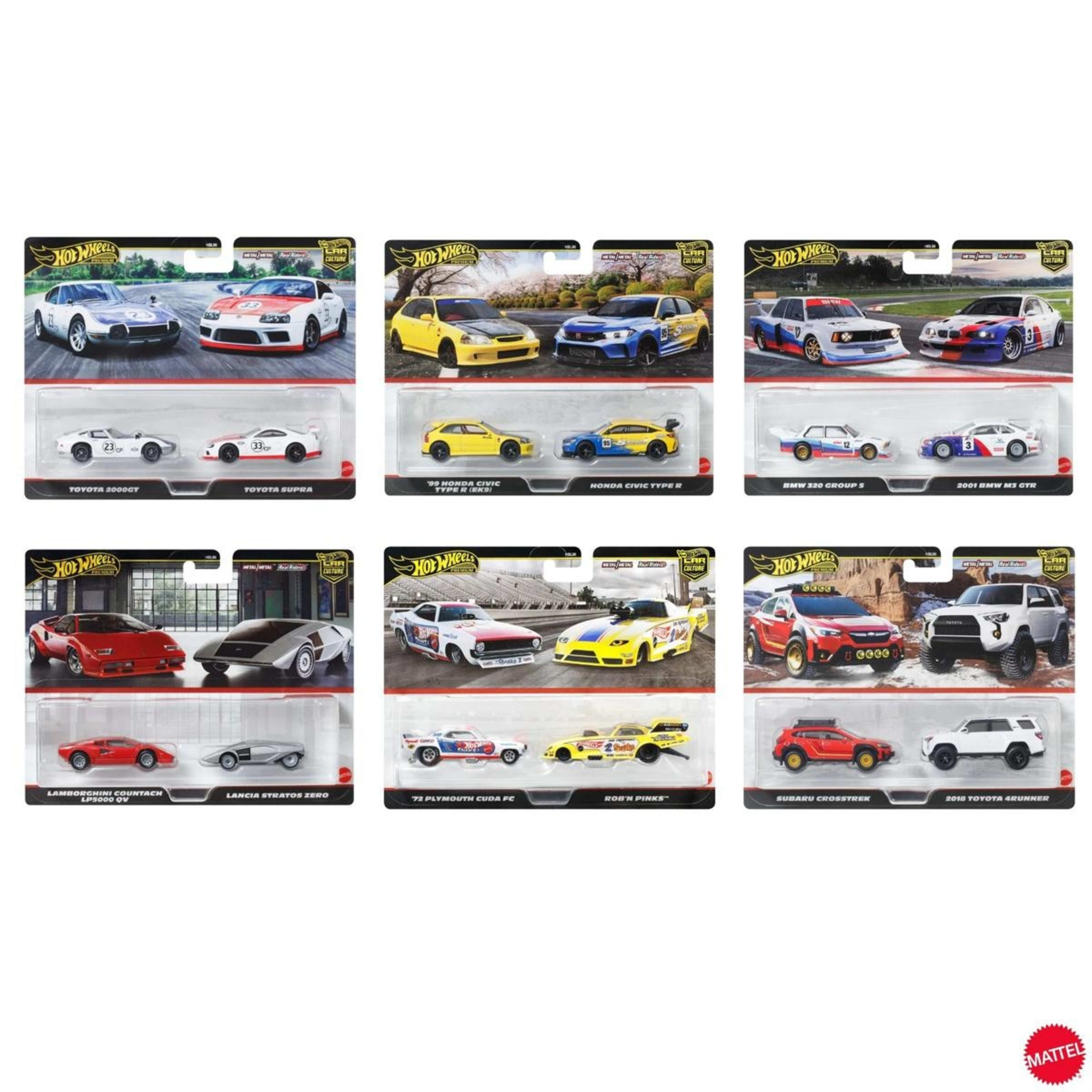 1 2 Pack Hot Wheels Premium Car Culture Real Riders Vehicle - Assorted, 1 of 7