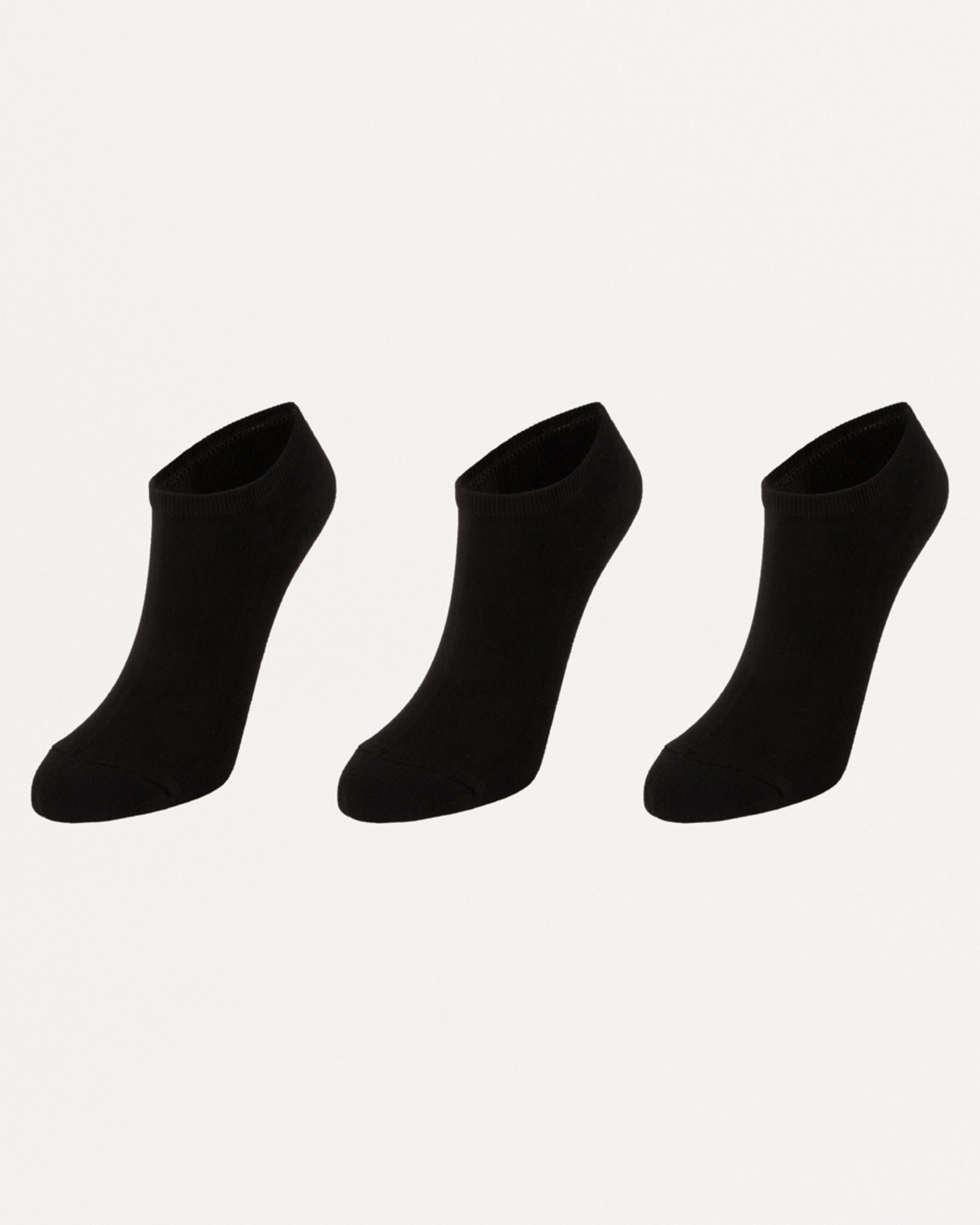 1 3 Pack Bamboo Terry Sneaker Socks BLACK