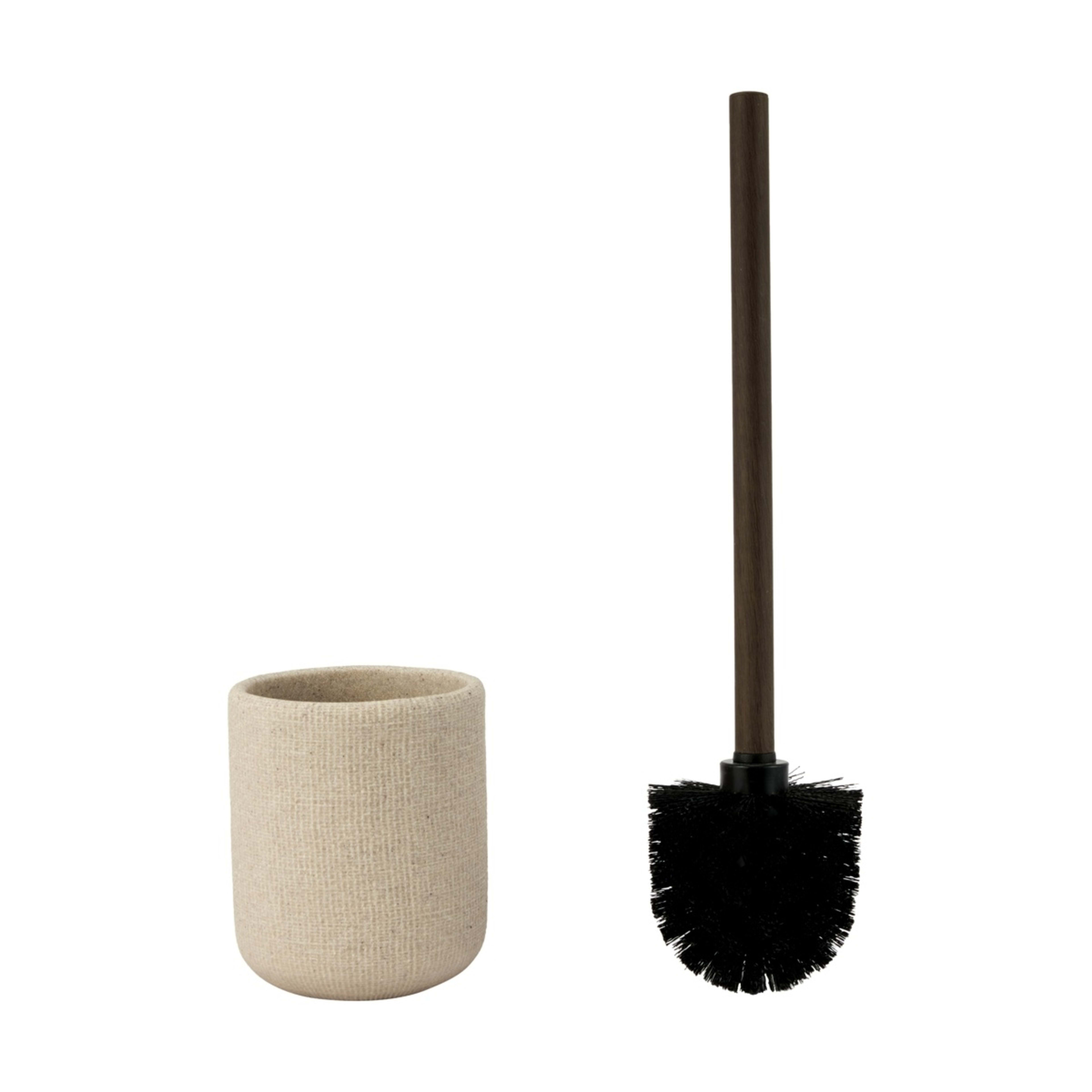 1 Linen Look Toilet Brush