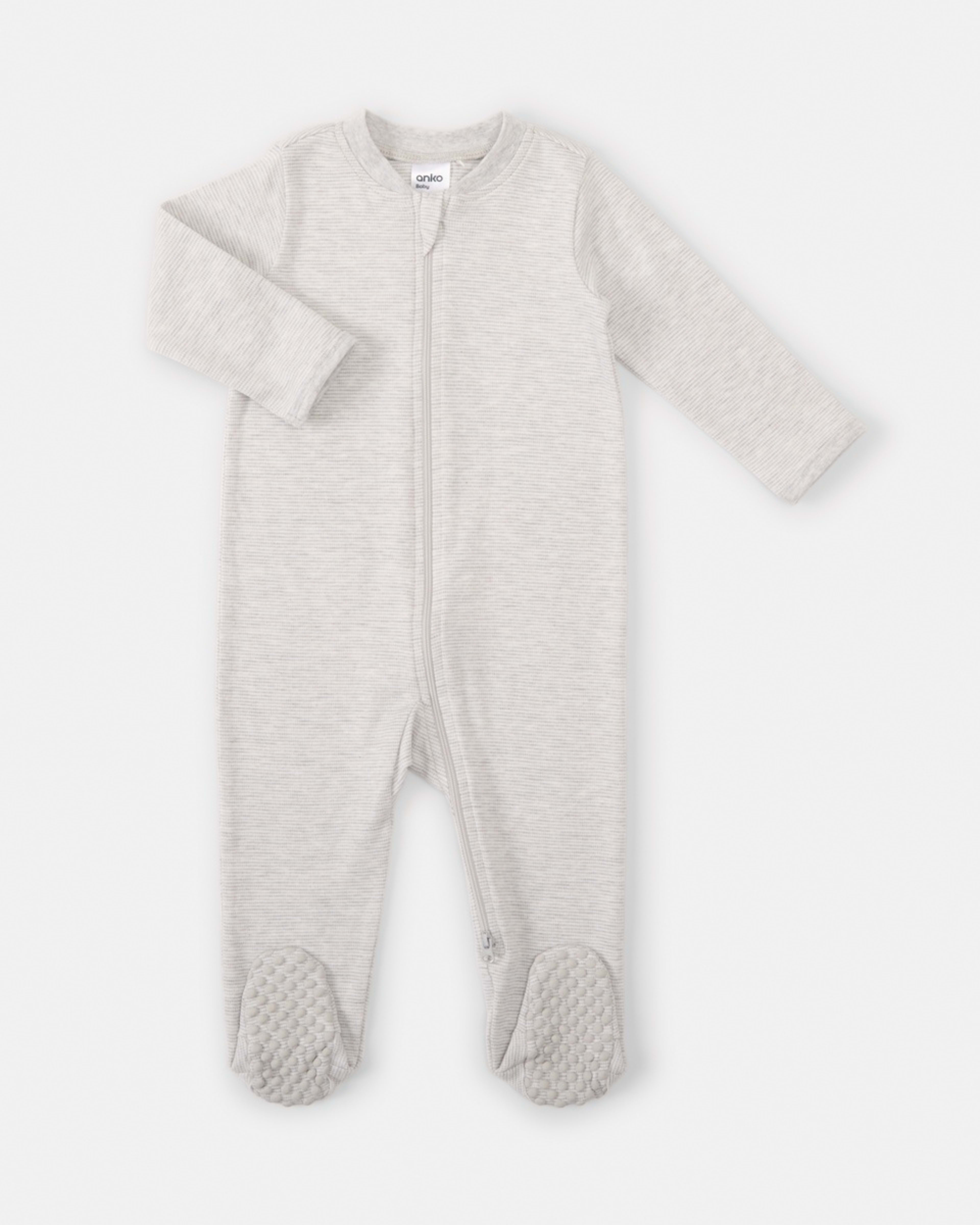3 3 Pack Coveralls Gry Dots, 3 of 10