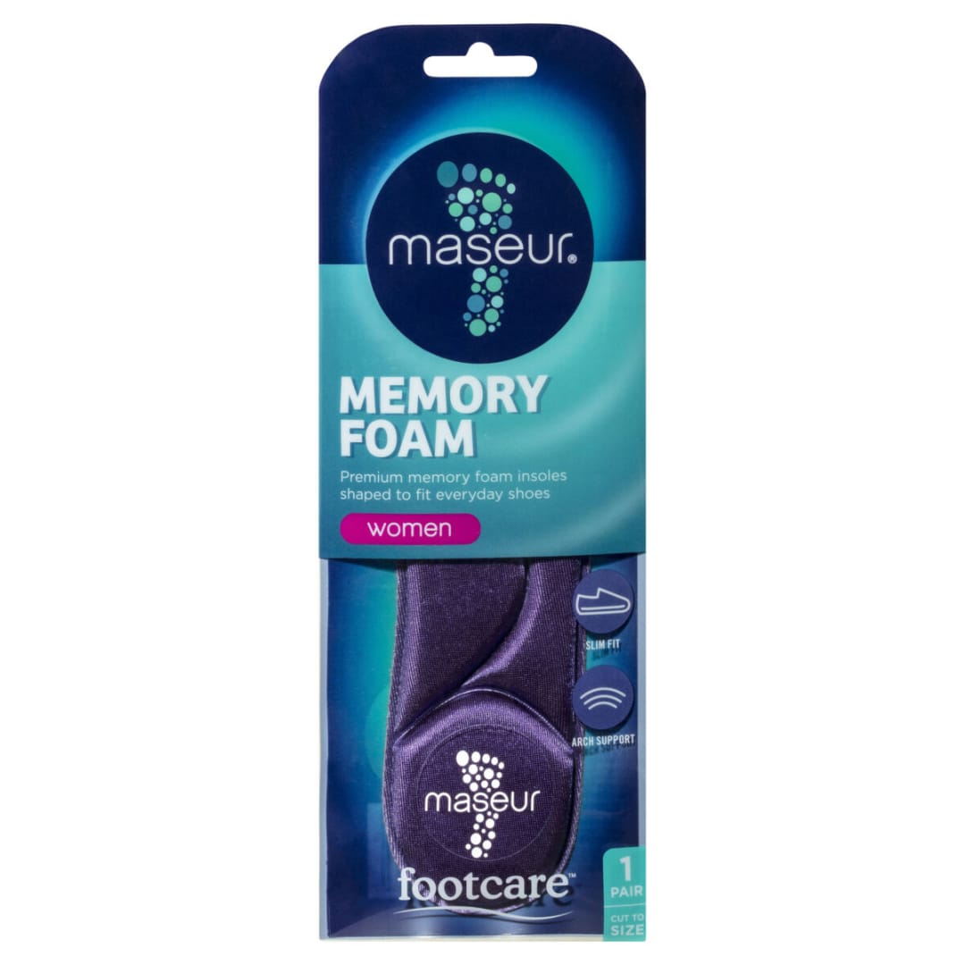 Footcare Maseur Memory Foam Insoles Kmart
